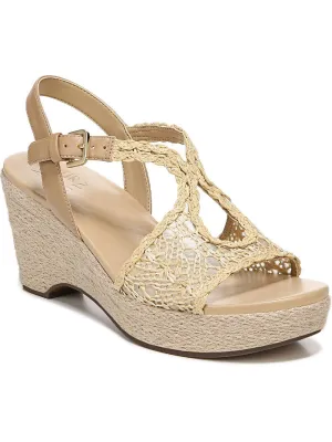 Catalina Damen Kunstleder Sandalen mit Ausschnitten und Keilabsatz ecco Schuhe
