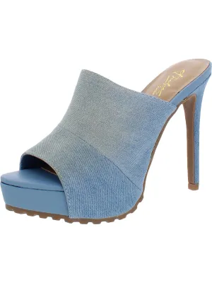 Cindie Damen Plateaus Peep-Toe Mule Sandalen ecco Schuhe