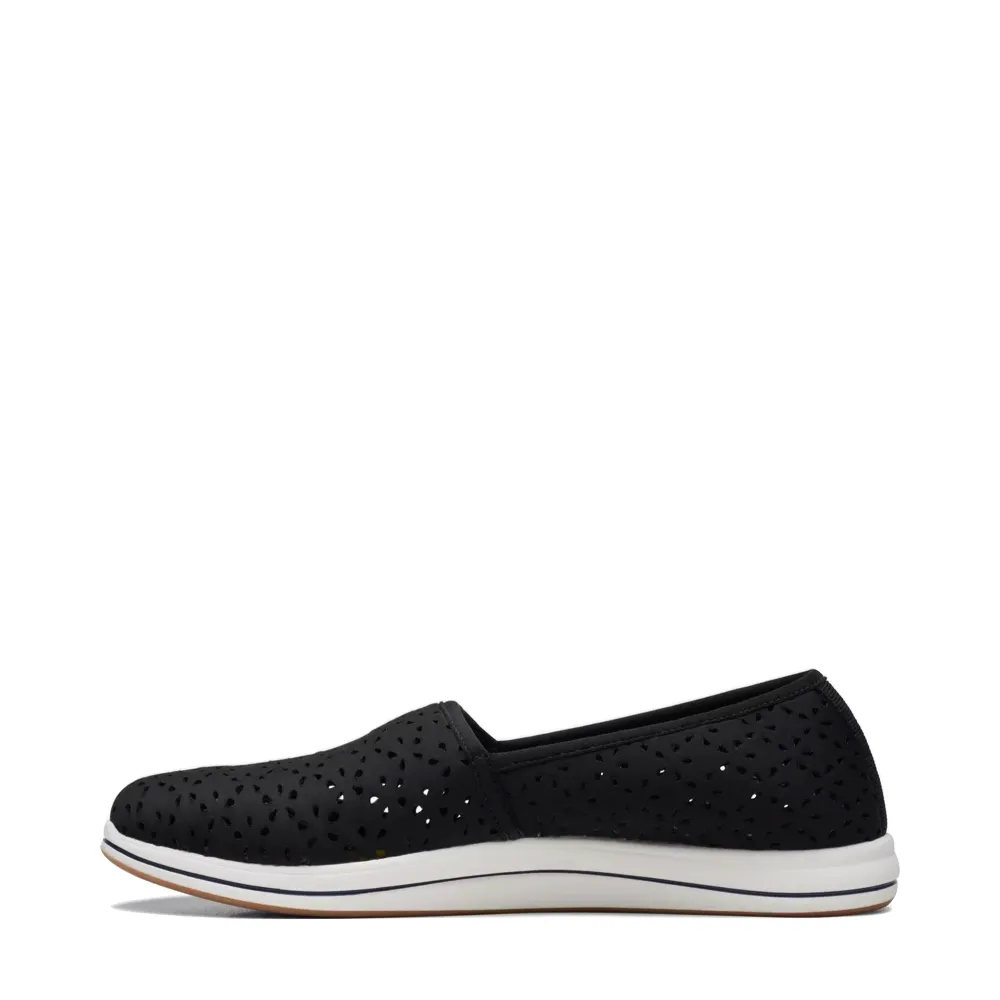 Clarks Damen Breeze Emily Perfed Slip-On in Schwarz