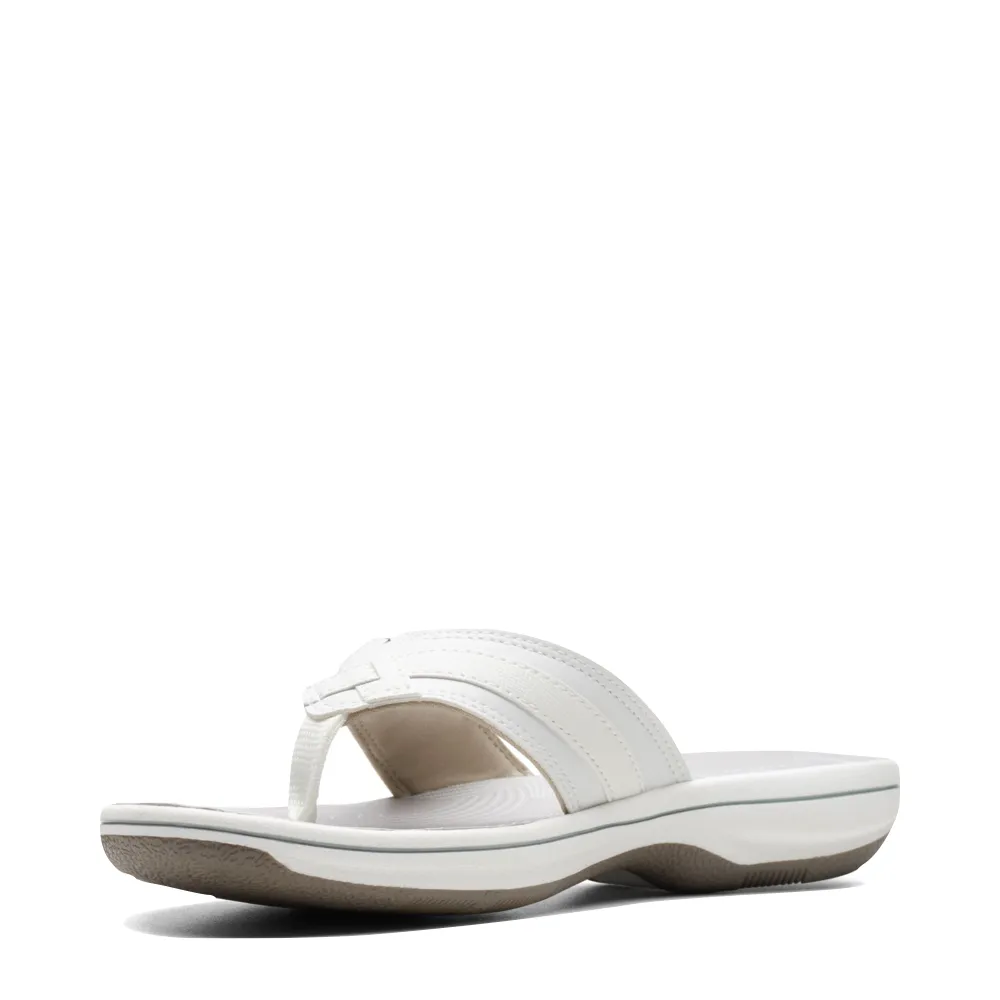 Clarks Damen Breeze Sea II Flip-Flop Sandale in Weiß