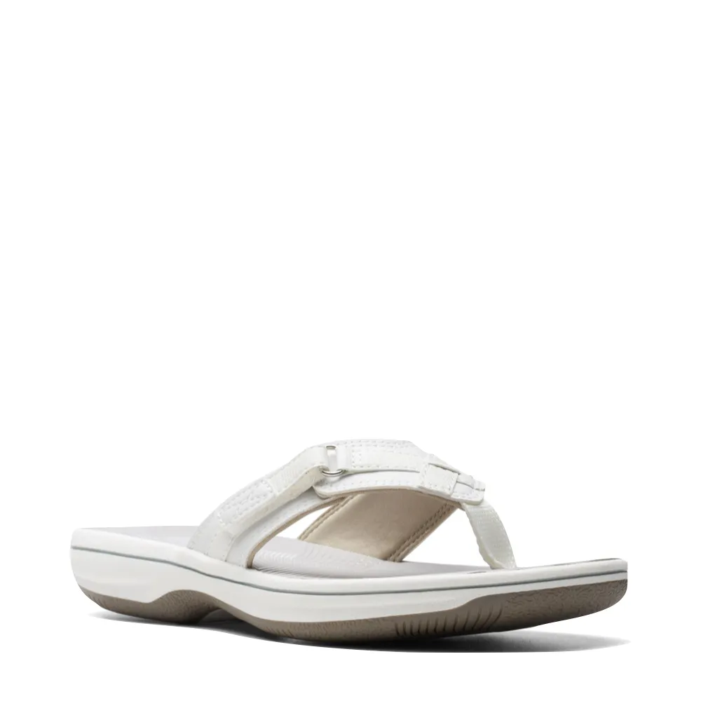 Clarks Damen Breeze Sea II Flip-Flop Sandale in Weiß