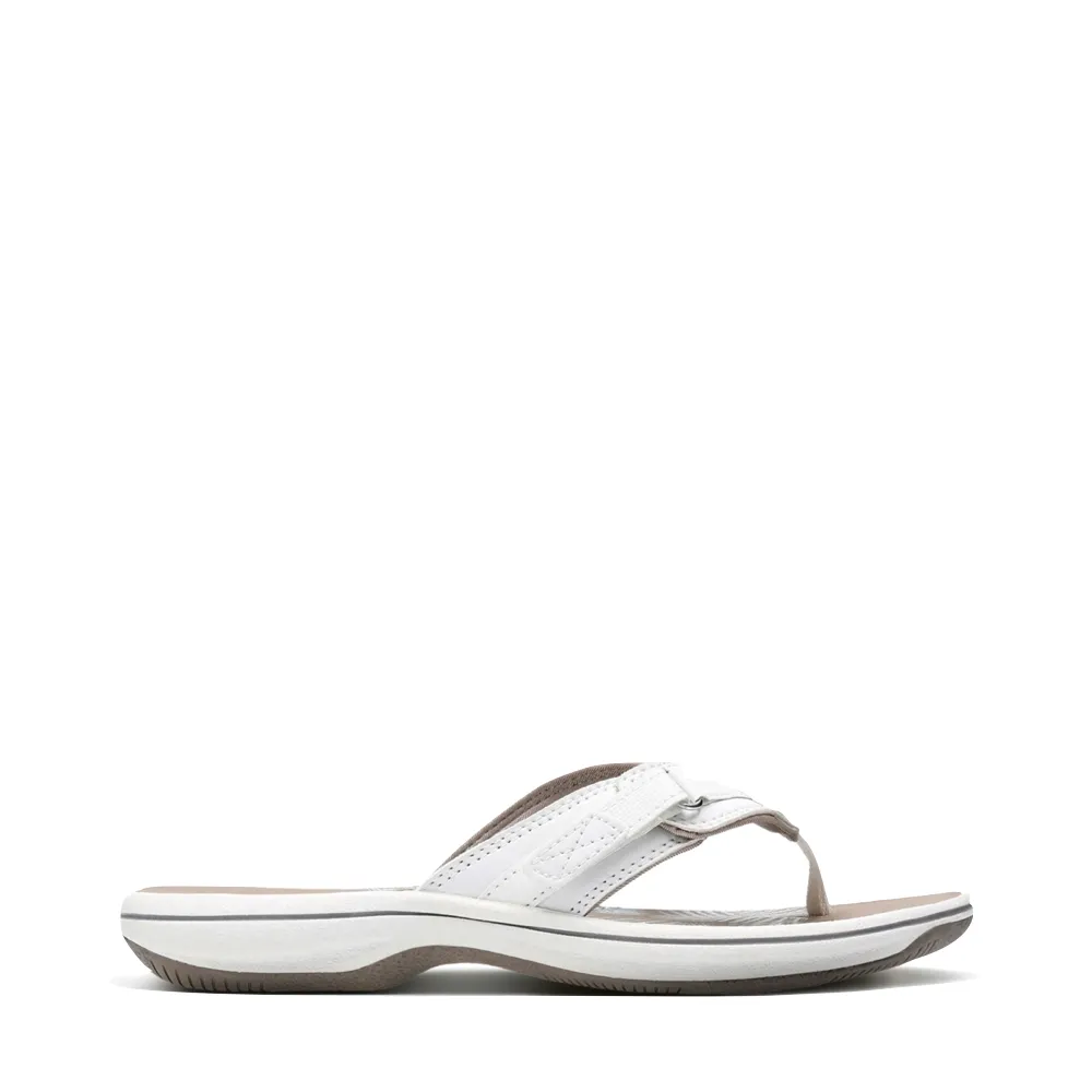 Clarks Damen Breeze Sea II Flip-Flop Sandale in Weiß