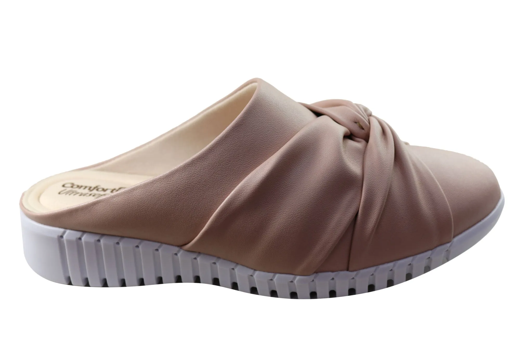 Comfortflex Mandy Damen Bequeme Geschlossene Zehen Offene Fersen Pantoffeln Comfortflex Schuhe