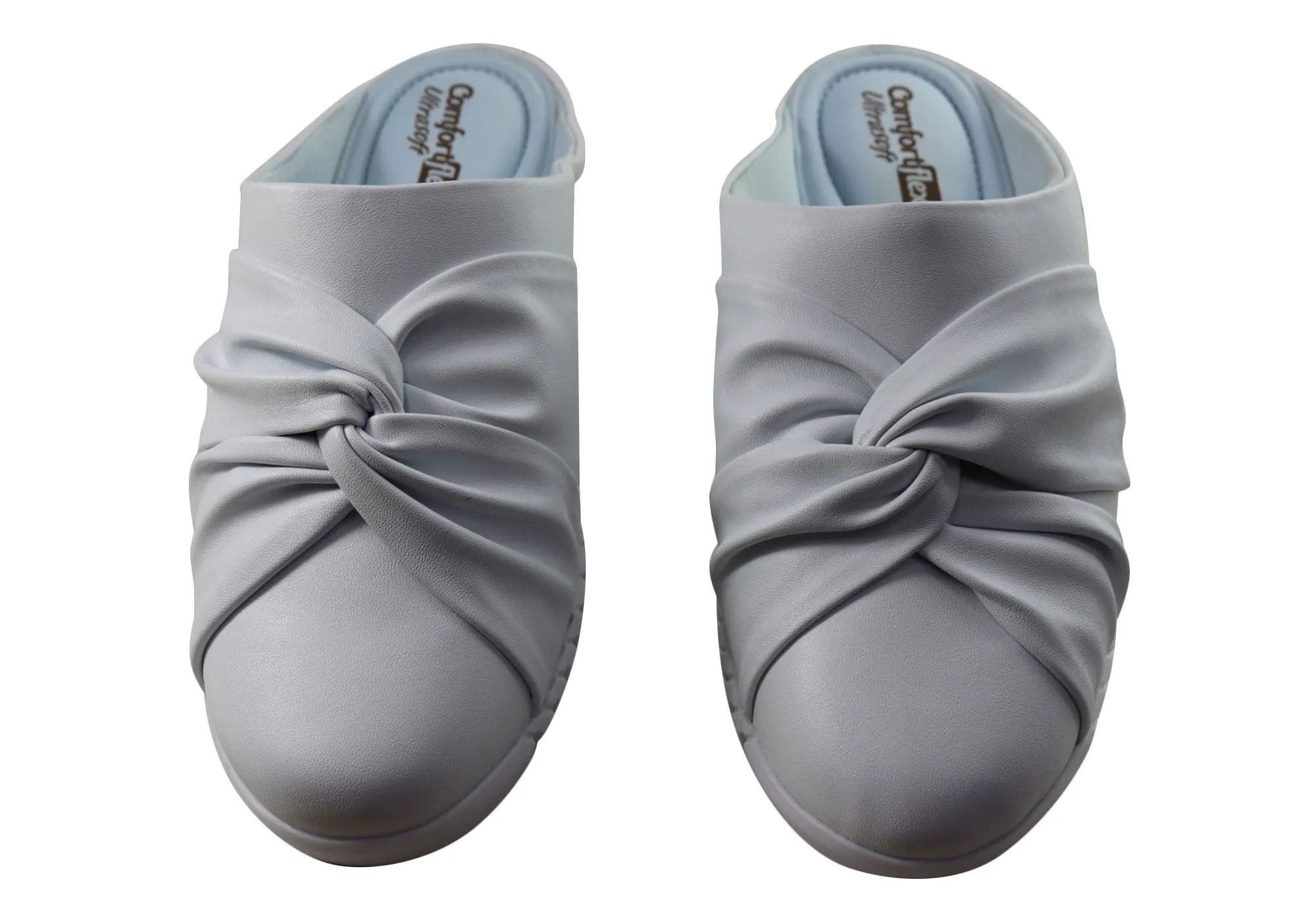 Comfortflex Mandy Damen Bequeme Geschlossene Zehen Offene Fersen Pantoffeln Comfortflex Schuhe
