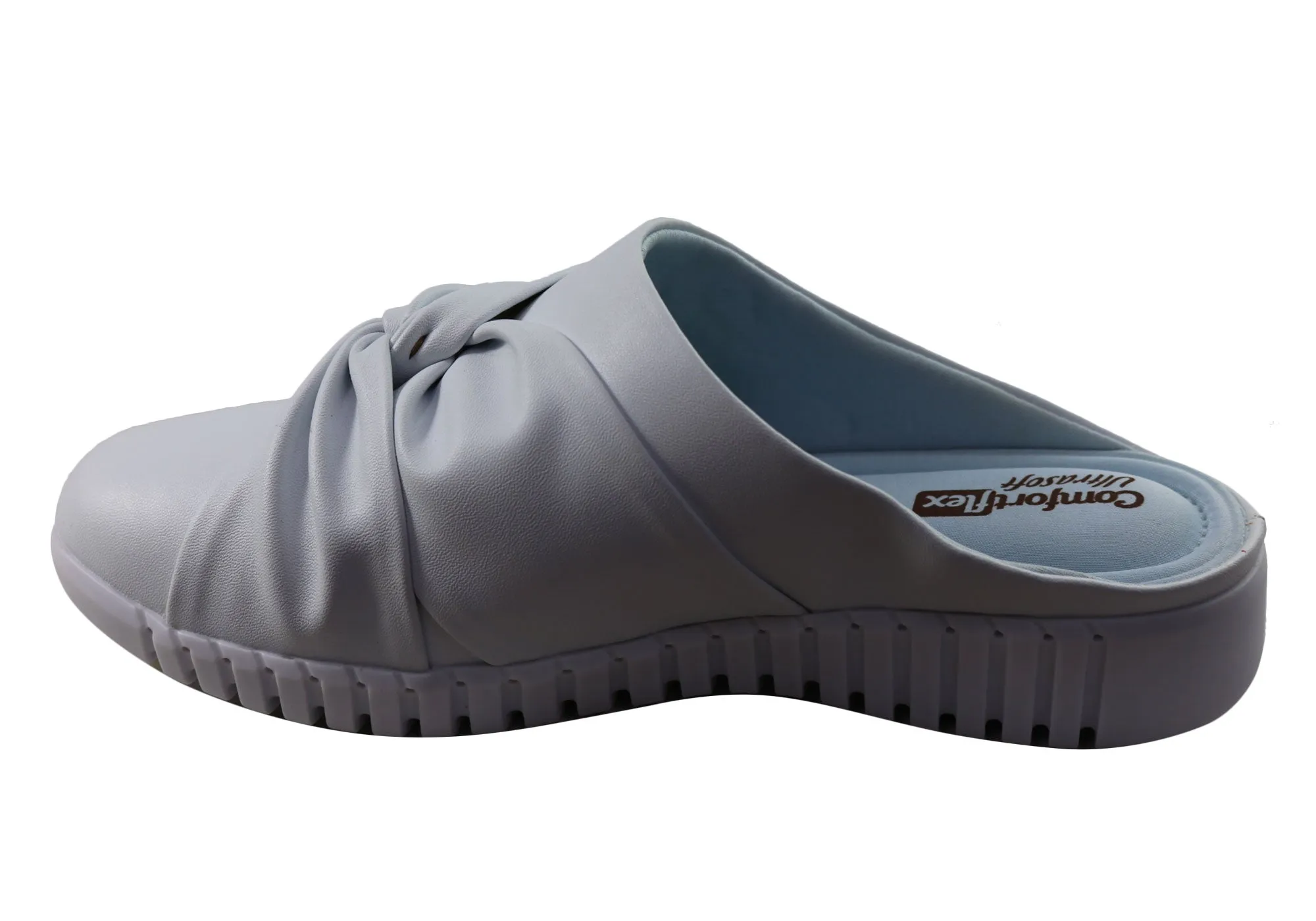 Comfortflex Mandy Damen Bequeme Geschlossene Zehen Offene Fersen Pantoffeln Comfortflex Schuhe