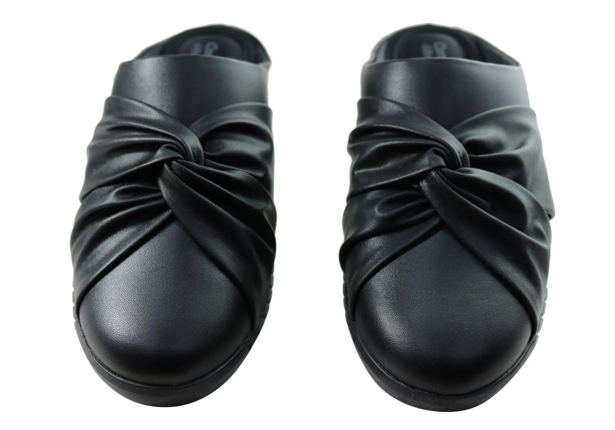 Comfortflex Mandy Damen Bequeme Geschlossene Zehen Offene Fersen Pantoffeln Comfortflex Schuhe