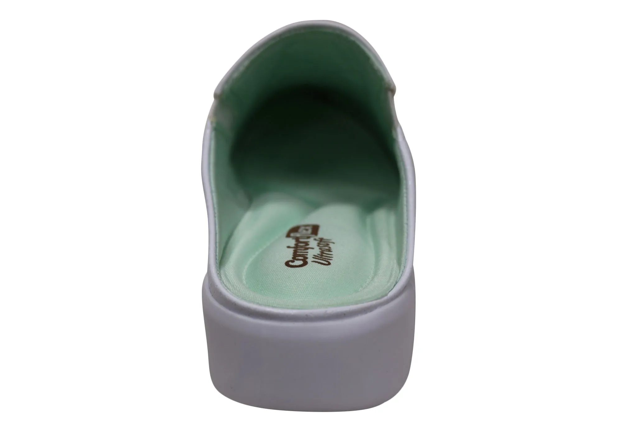 Comfortflex Tanya Damen Bequeme Geschlossene Zehen Offene Fersen Pantoffeln Comfortflex Schuhe