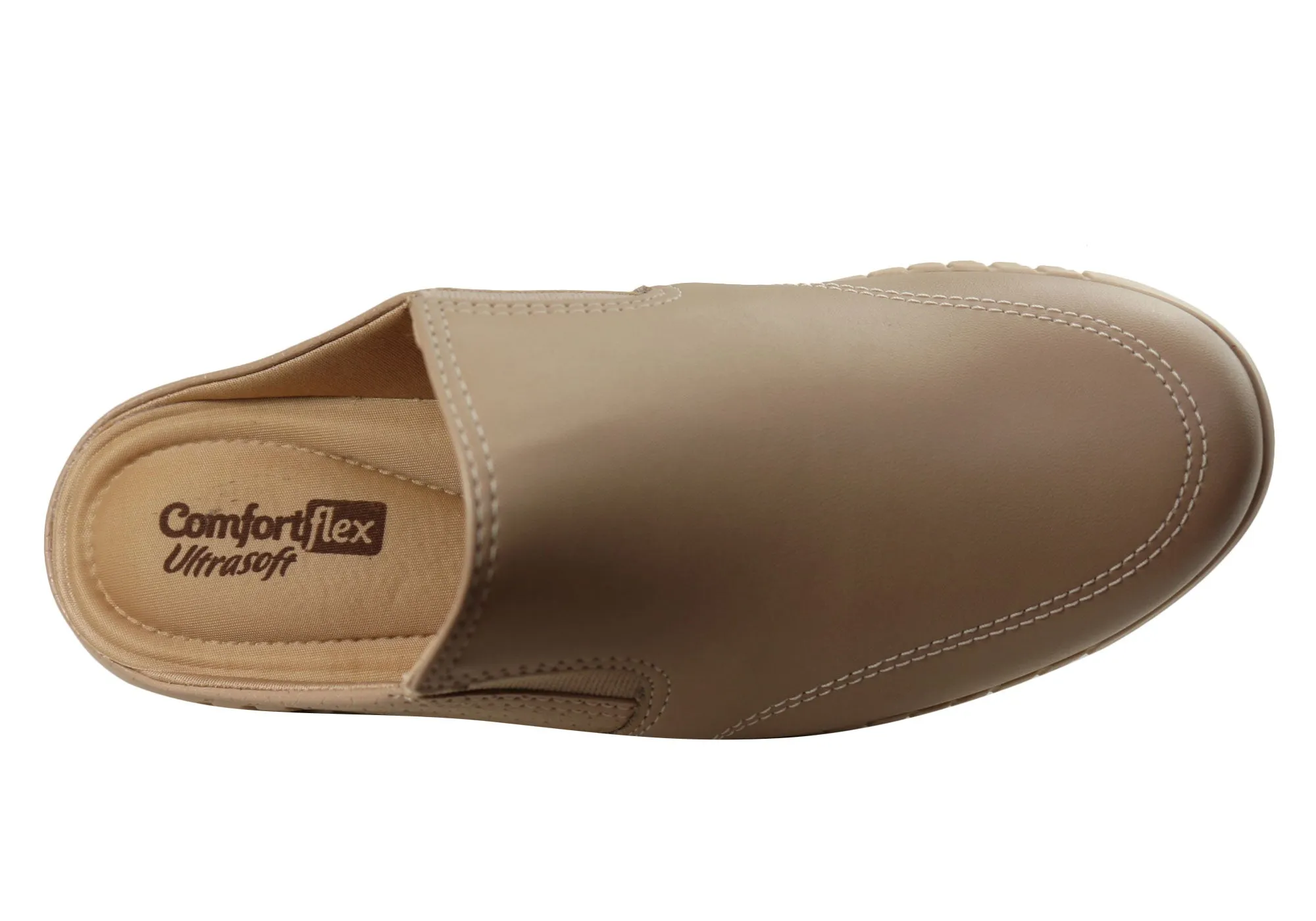 Comfortflex Tanya Damen Bequeme Geschlossene Zehen Offene Fersen Pantoffeln Comfortflex Schuhe