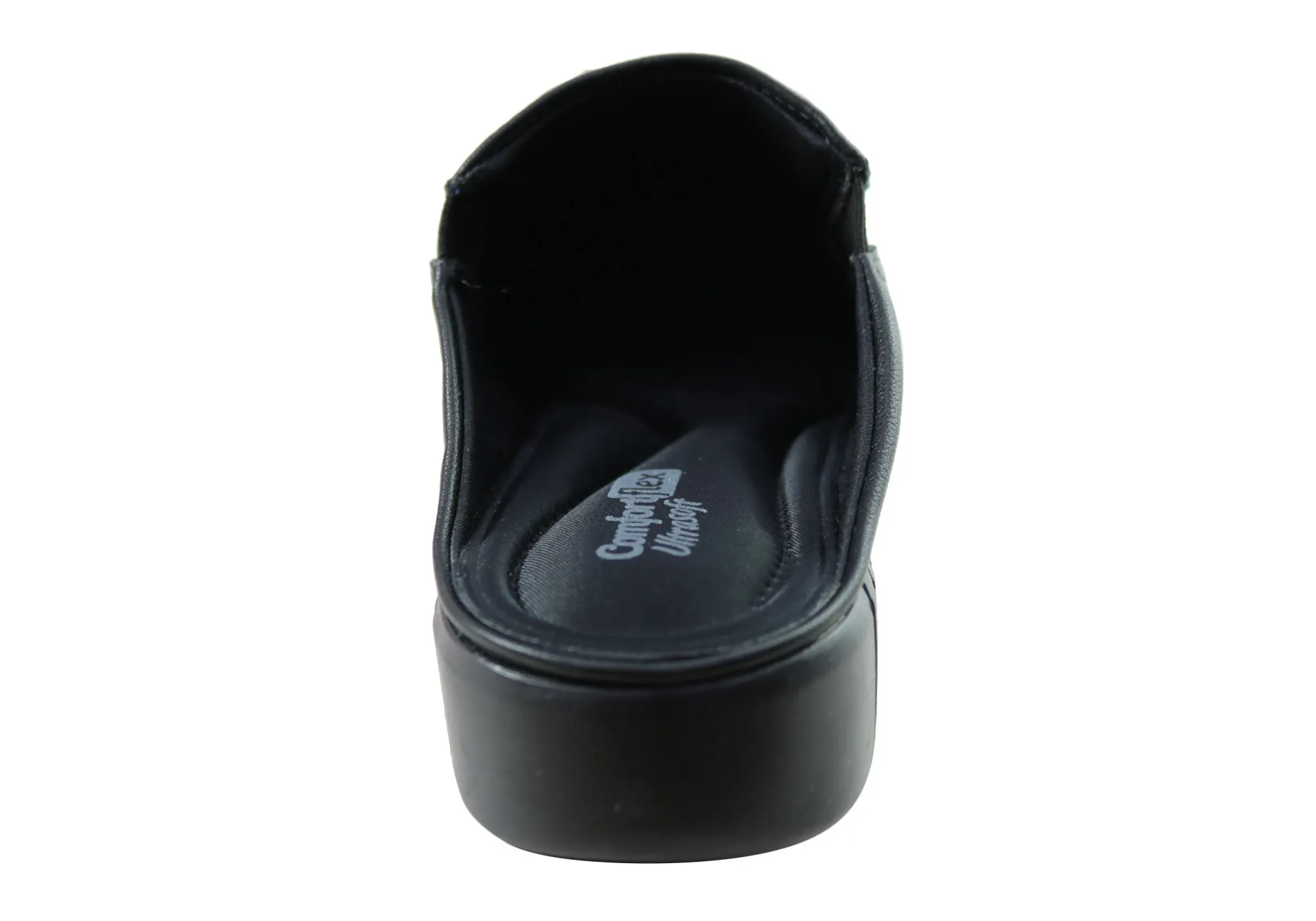 Comfortflex Tanya Damen Bequeme Geschlossene Zehen Offene Fersen Pantoffeln Comfortflex Schuhe