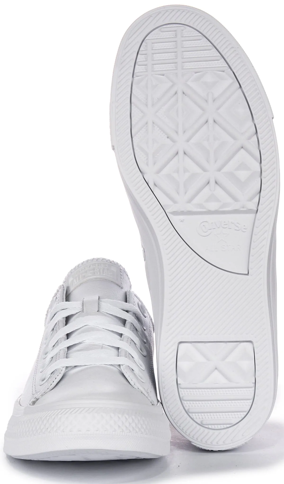 Converse All Star Low 136823C in weißen Lederschuhen Converse