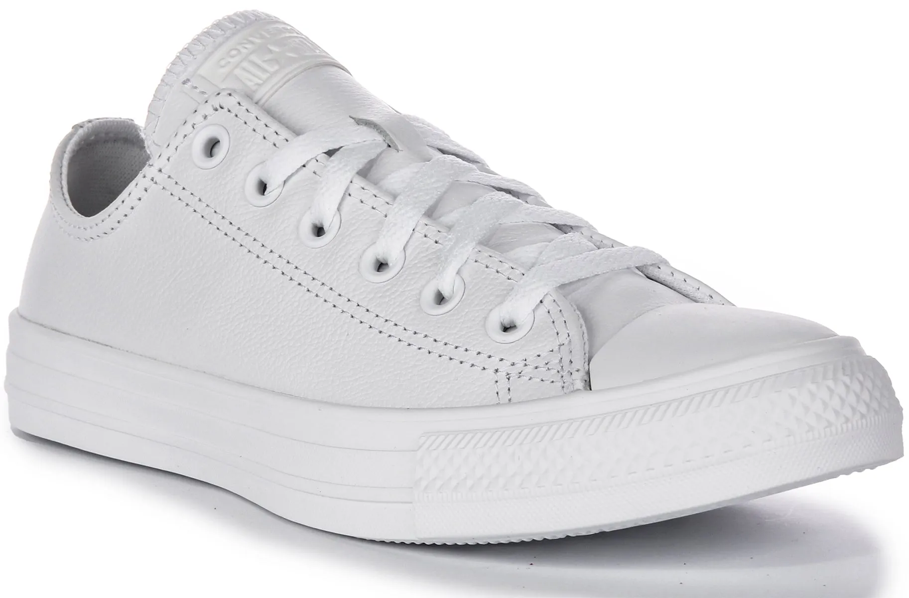 Converse All Star Low 136823C in weißen Lederschuhen Converse
