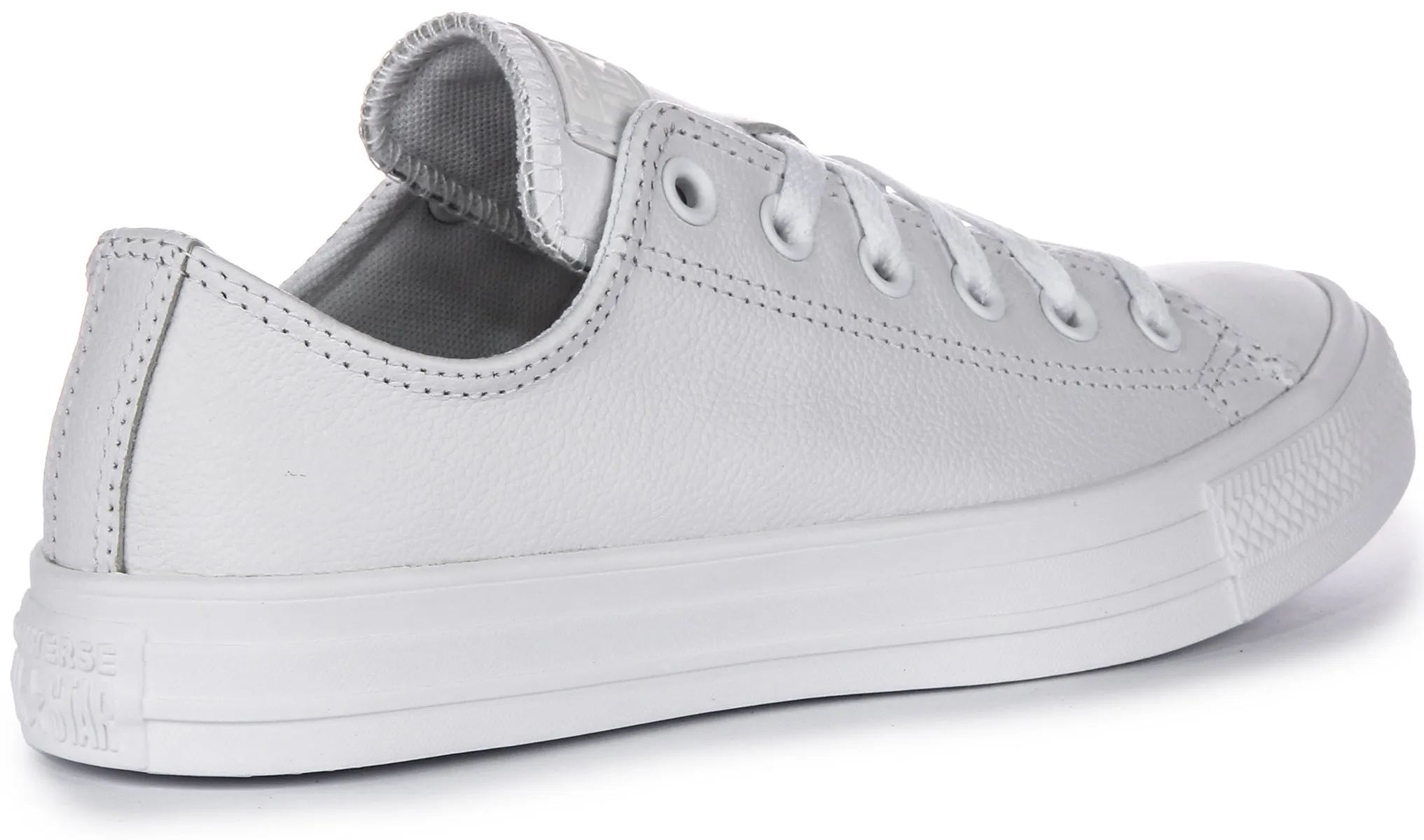 Converse All Star Low 136823C in weißen Lederschuhen Converse