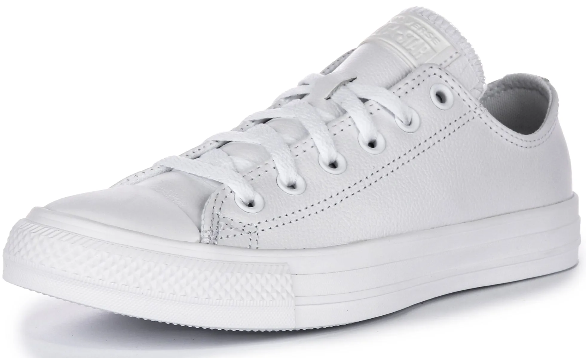 Converse All Star Low 136823C in weißen Lederschuhen Converse