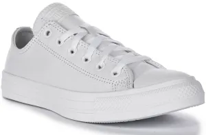 Converse All Star Low 136823C in weißen Lederschuhen Converse