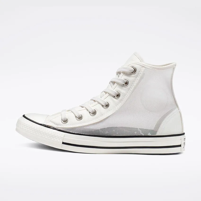 Converse Chuck Taylor All Star Damen Durchsichtige Weiße High-Top Sneakers Ecco Schuhe