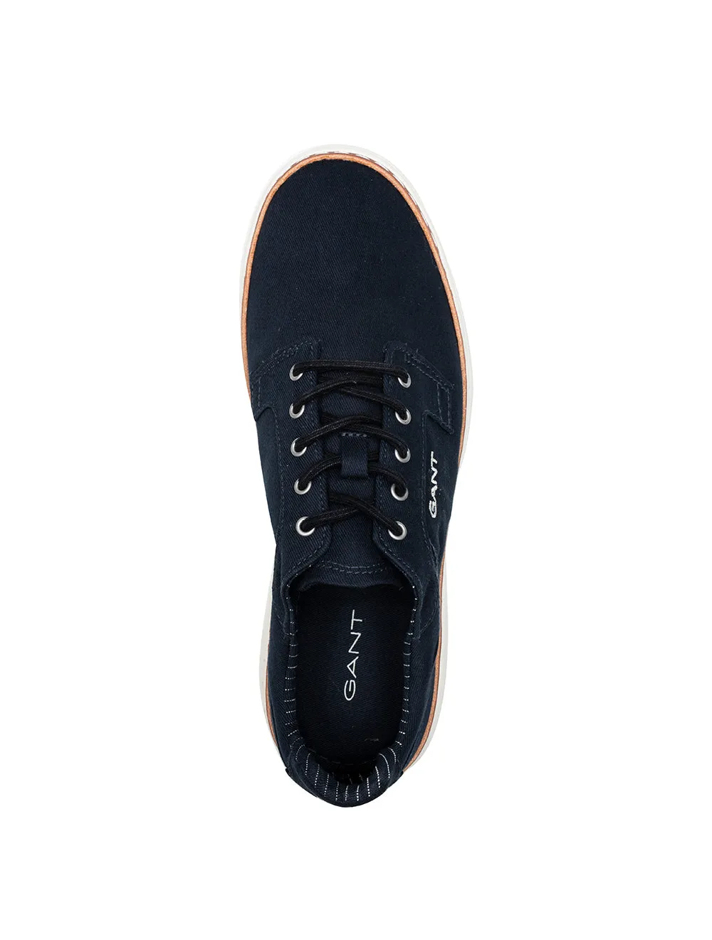 Marineblaue Sneakers aus Baumwollköper