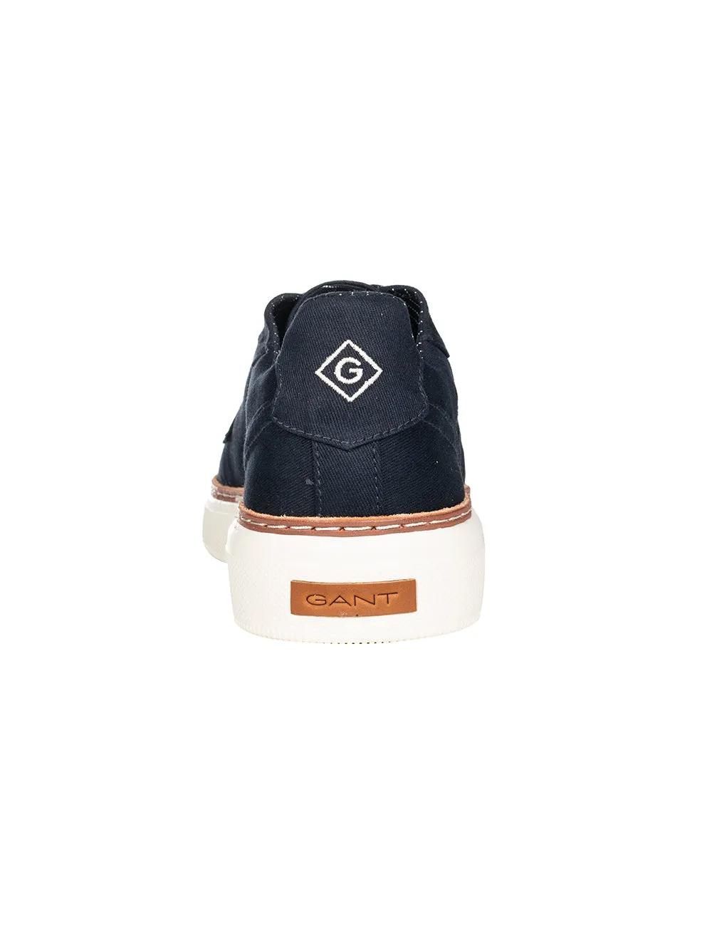 Marineblaue Sneakers aus Baumwollköper