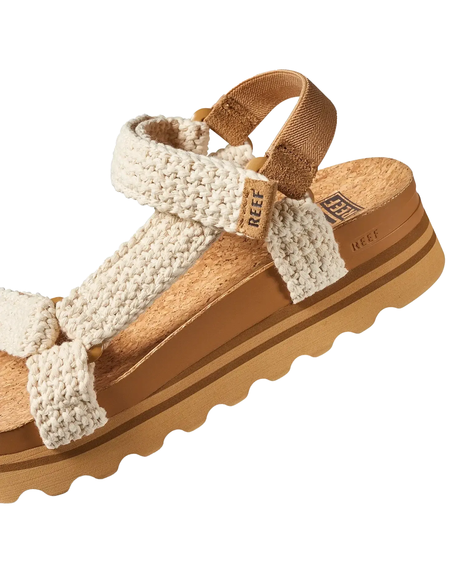 Cushion Rem Sandalen in Häkeloptik