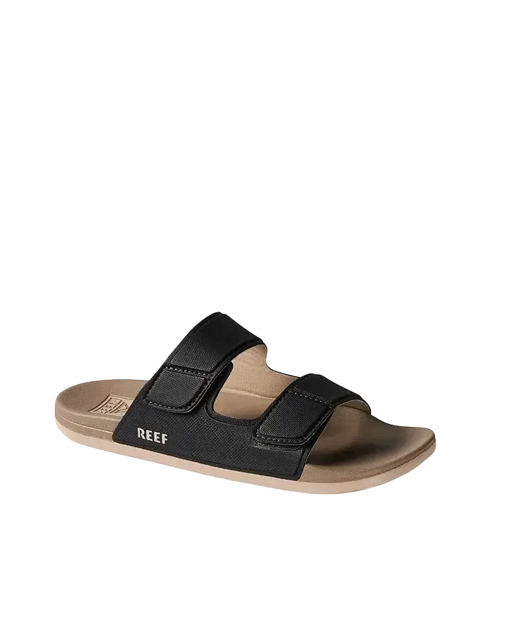 Cushion Tradewind Sandal in Schwarz & Fossil