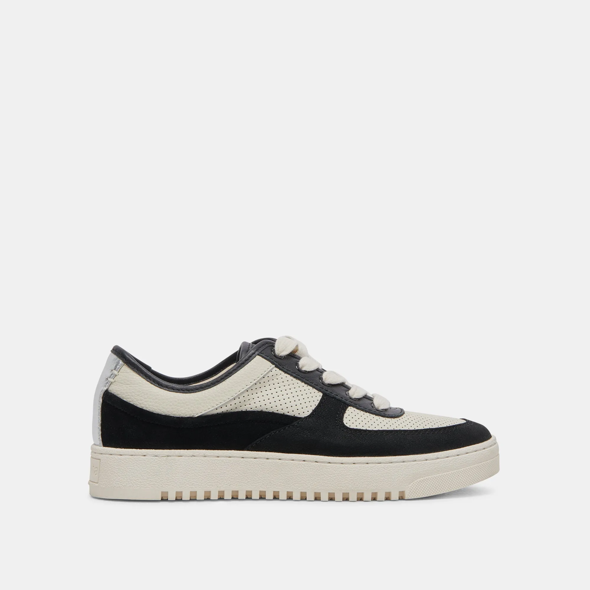 CYRIL SNEAKERS SCHWARZ WEIß LEDER