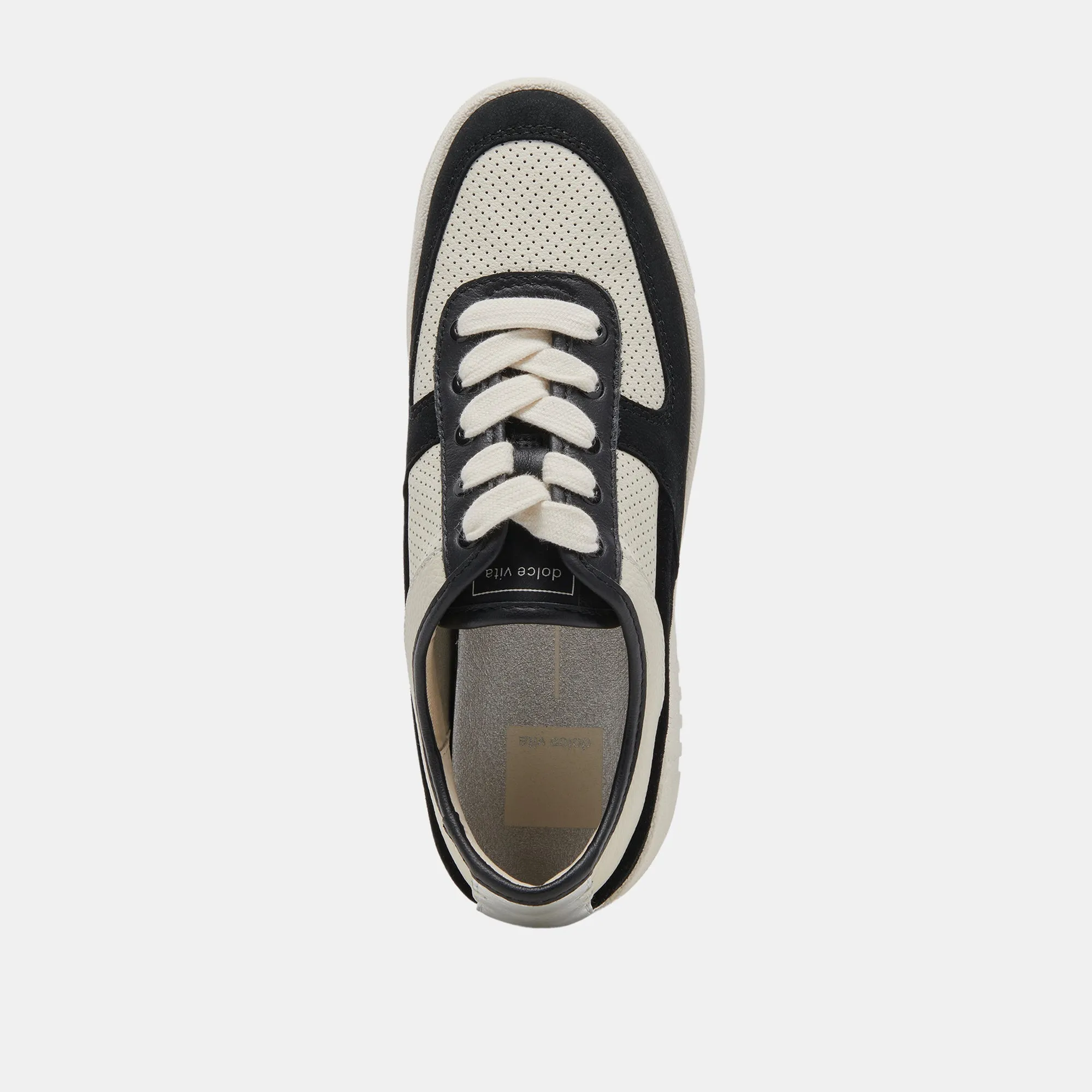 CYRIL SNEAKERS SCHWARZ WEIß LEDER
