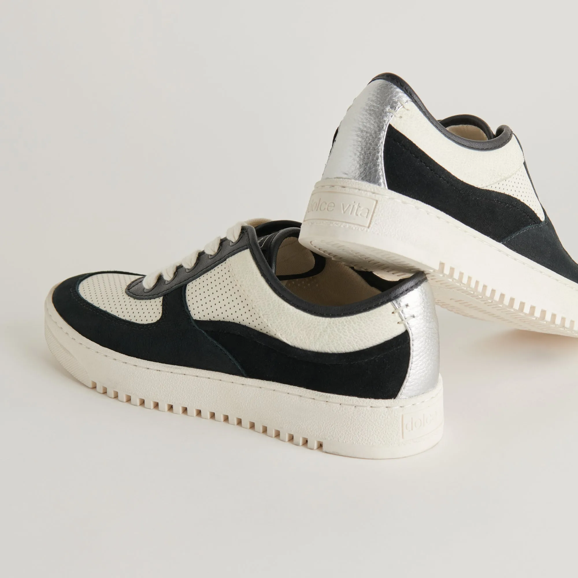 CYRIL SNEAKERS SCHWARZ WEIß LEDER