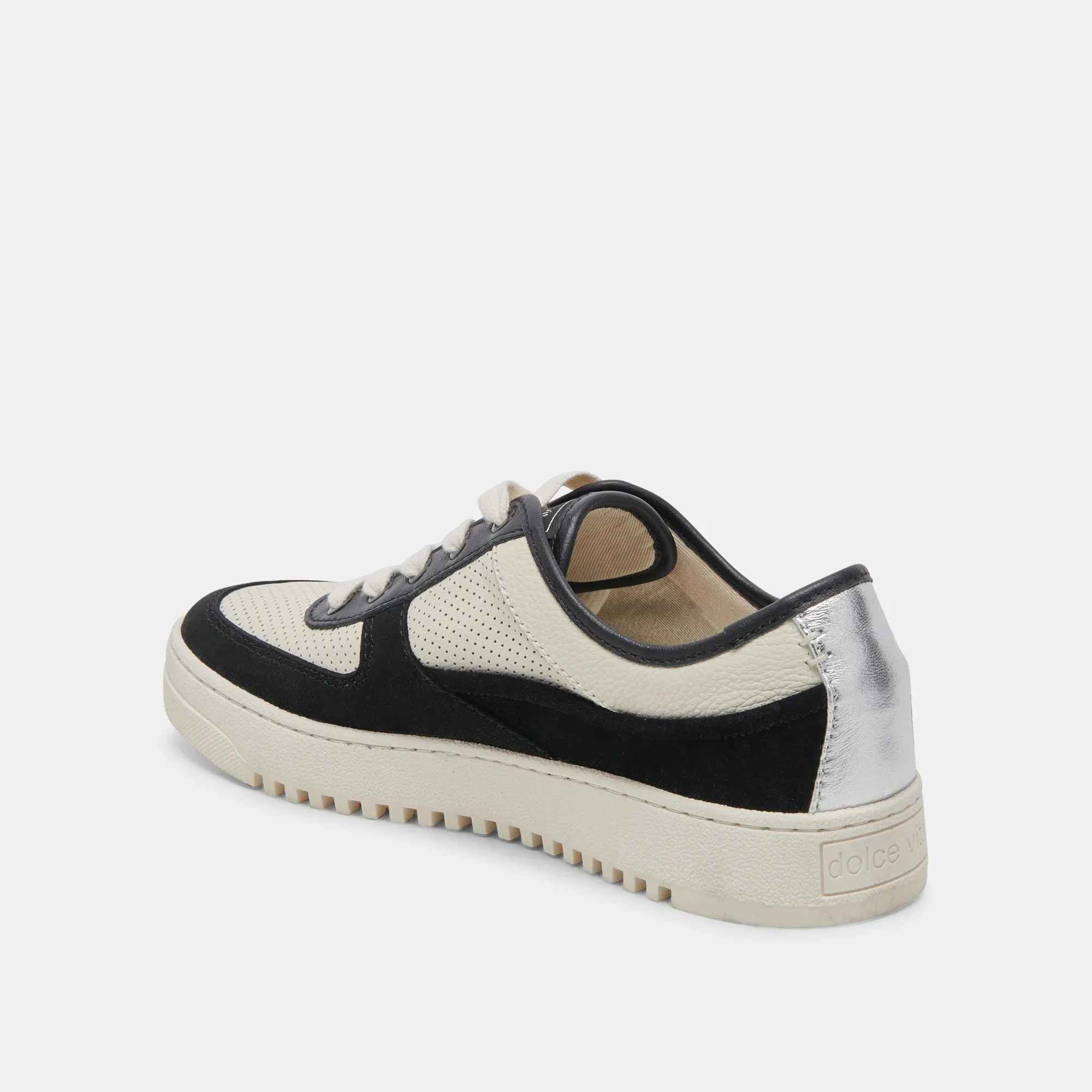 CYRIL SNEAKERS SCHWARZ WEIß LEDER