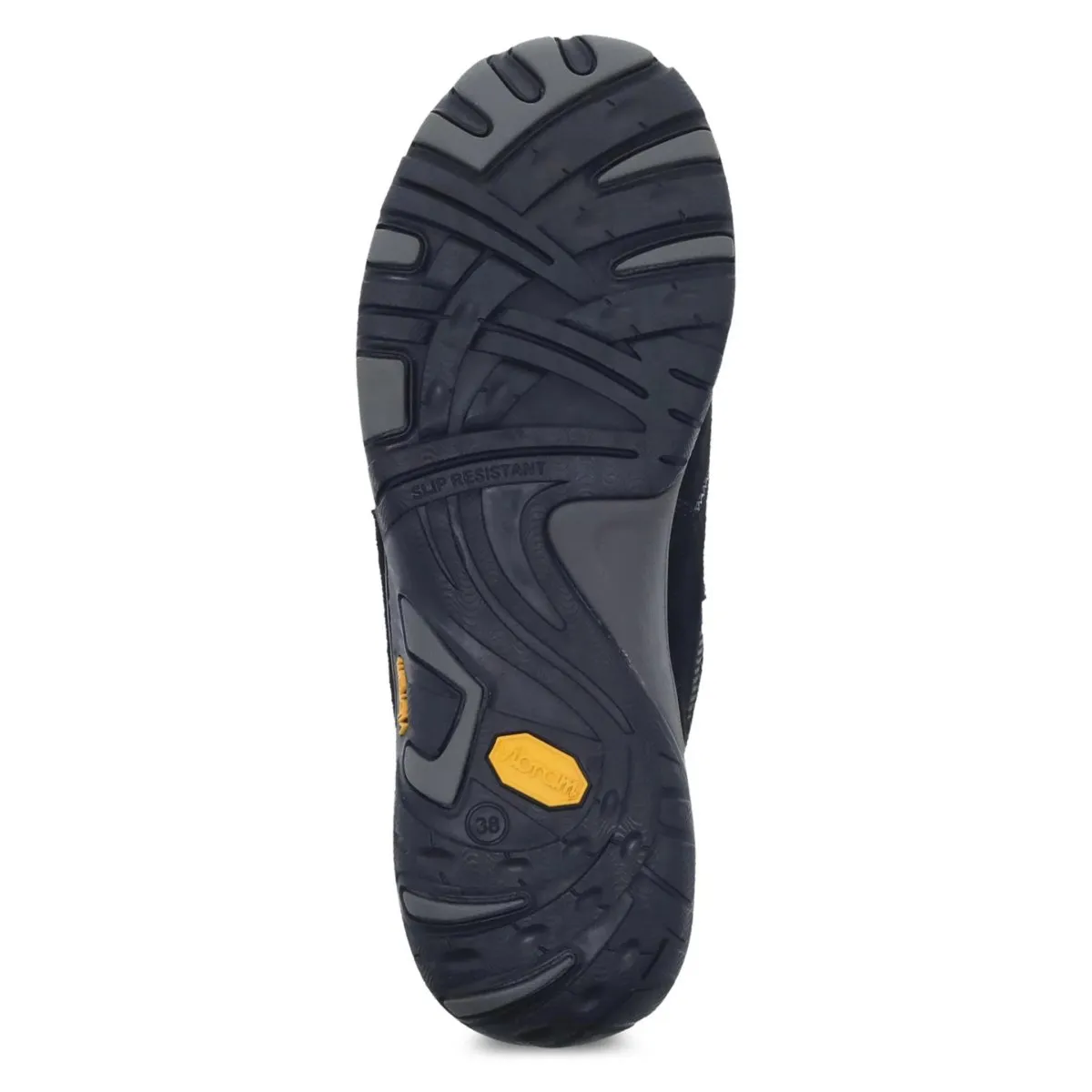 Dansko Damen Paisley Schwarz Wildleder Wasserdicht
