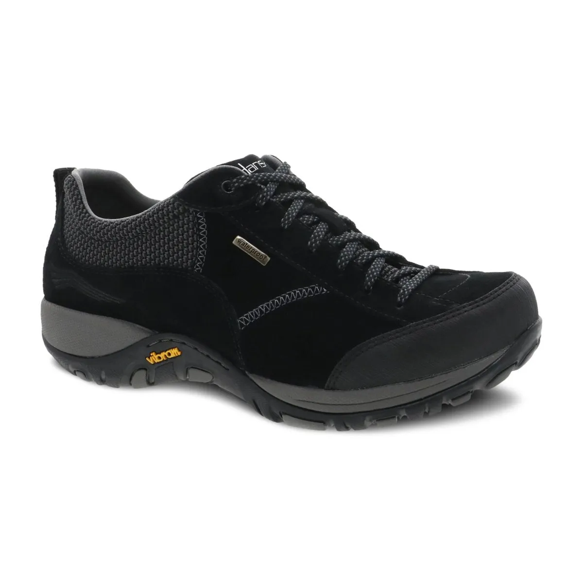 Dansko Damen Paisley Schwarz Wildleder Wasserdicht