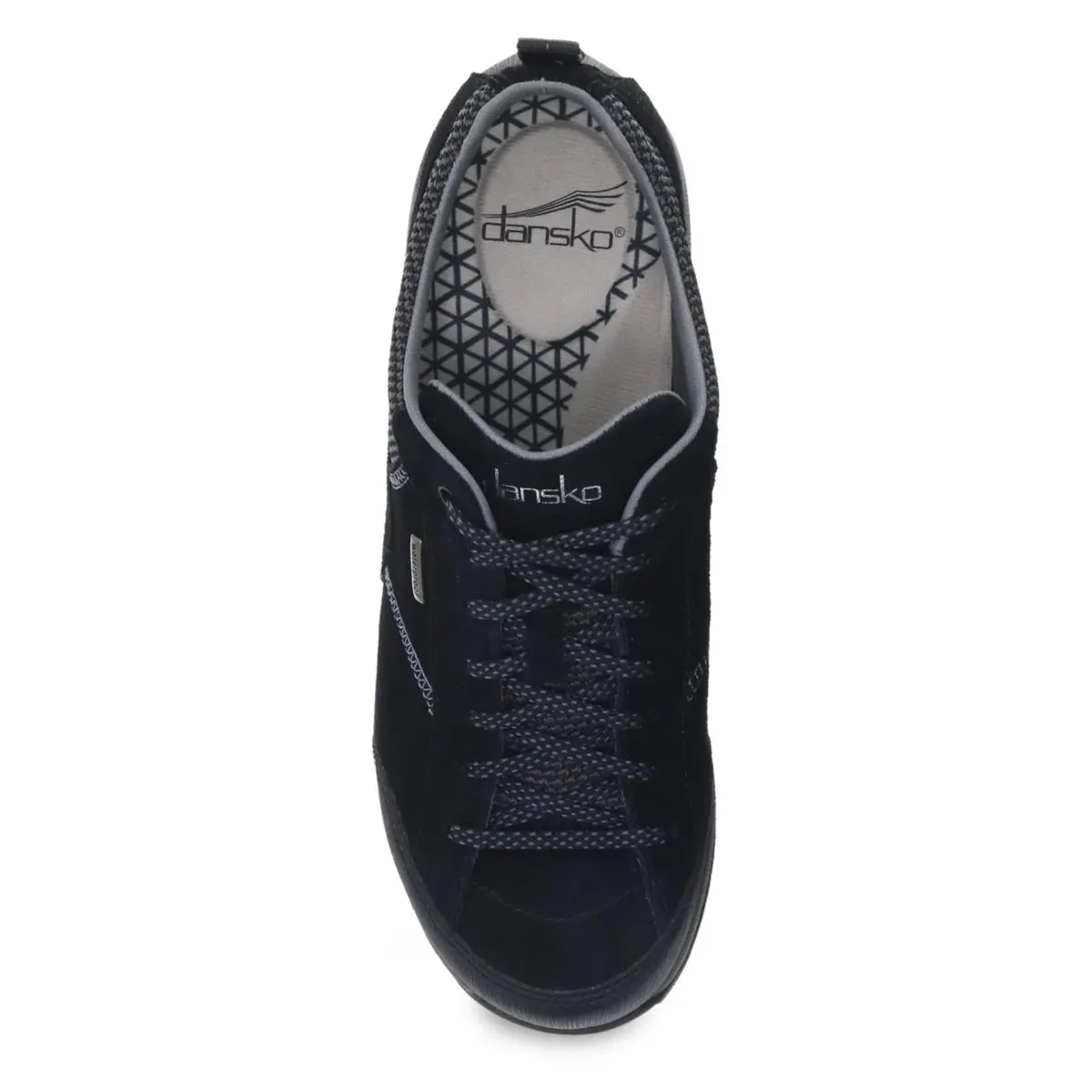 Dansko Damen Paisley Schwarz Wildleder Wasserdicht