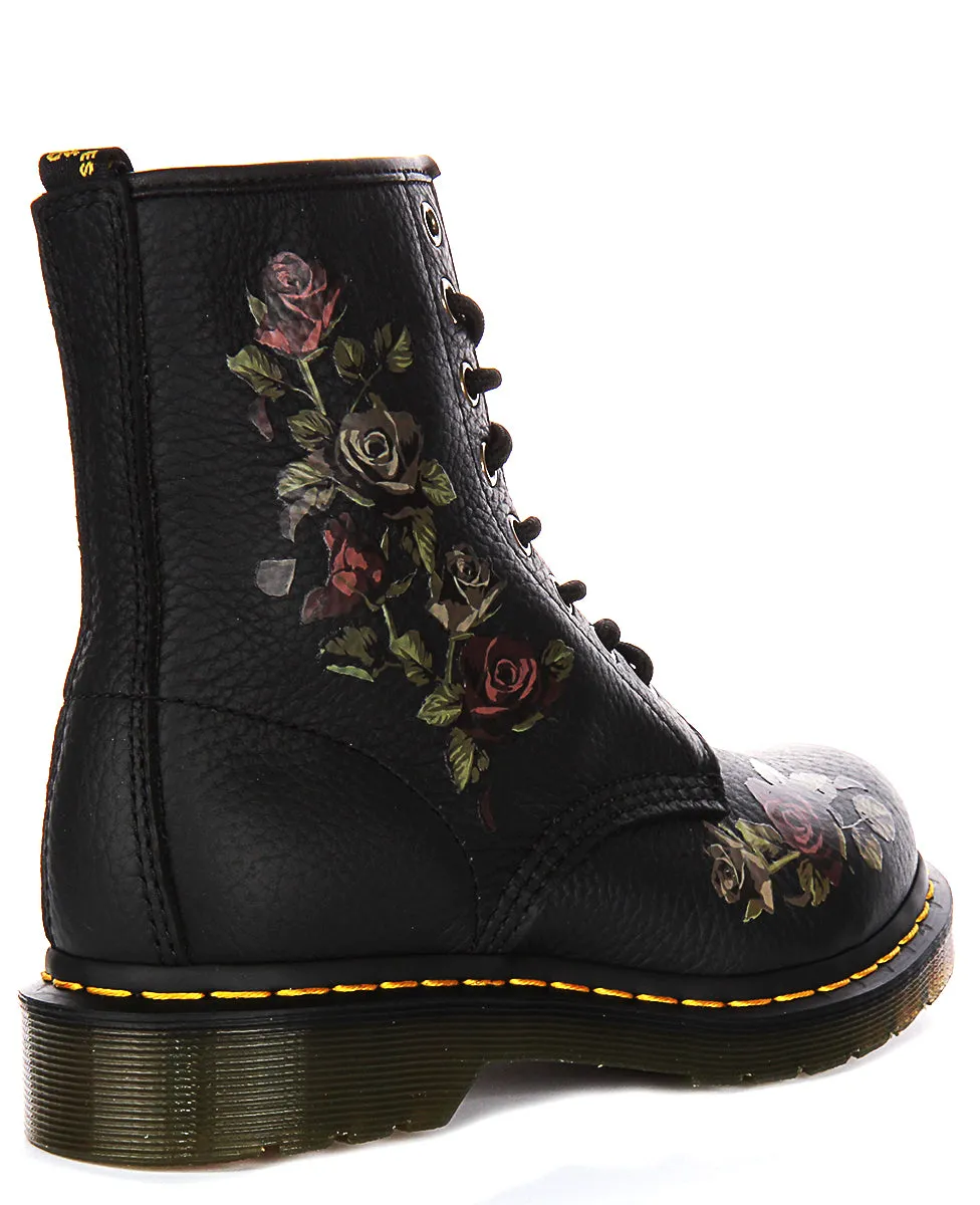 Dr. Martens 1460 Verblühte Blume in Schwarz für Damen Schuhe Dr. Martens