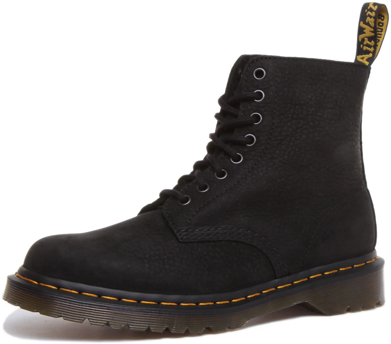 Dr. Martens 1460 Pascal in schwarzem, wasserabweisendem Milled-Leder