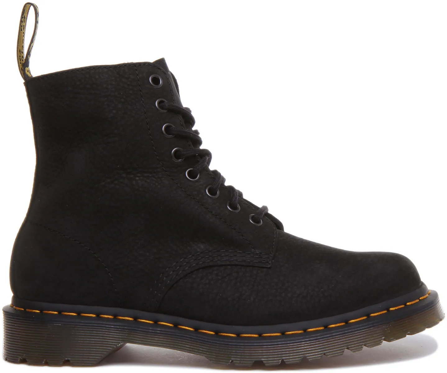 Dr. Martens 1460 Pascal in schwarzem, wasserabweisendem Milled-Leder