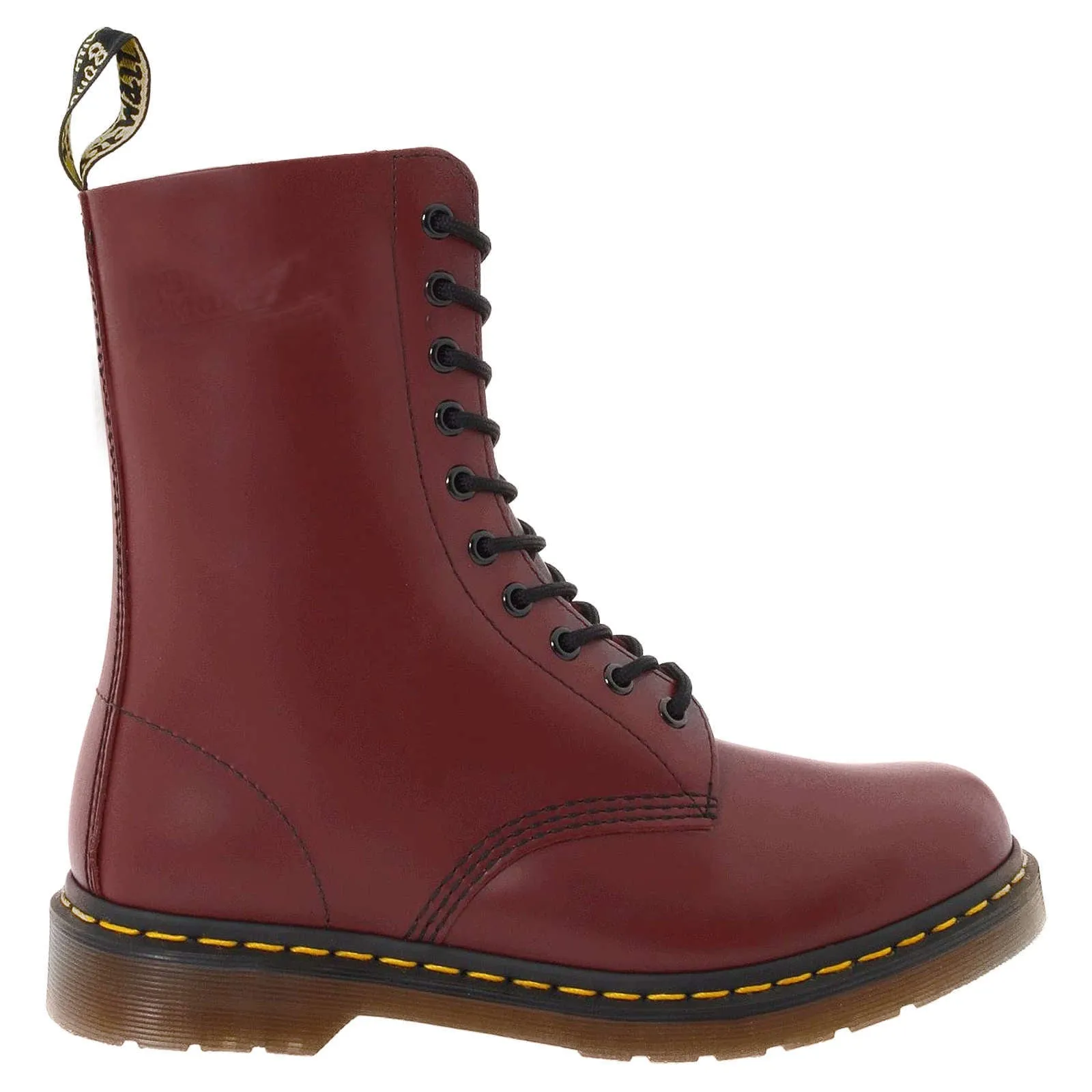 Dr. Martens 1490 Glattleder Unisex Hohe Schnürstiefel