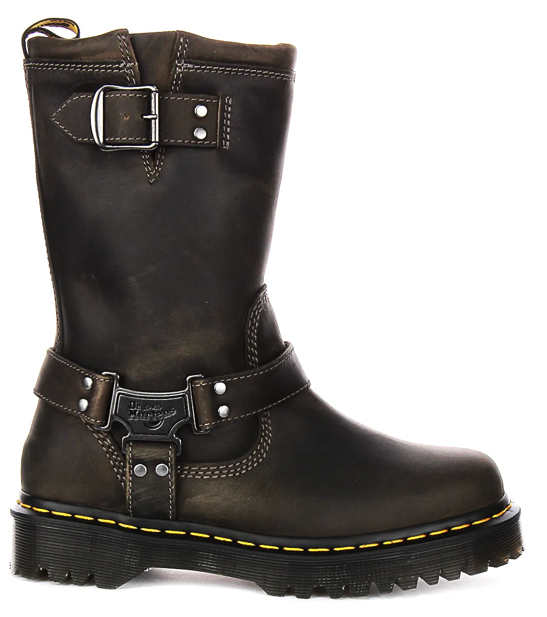 Dr. Martens Anistone Hi Biker Boots in grauen Schuhen Dr. Martens