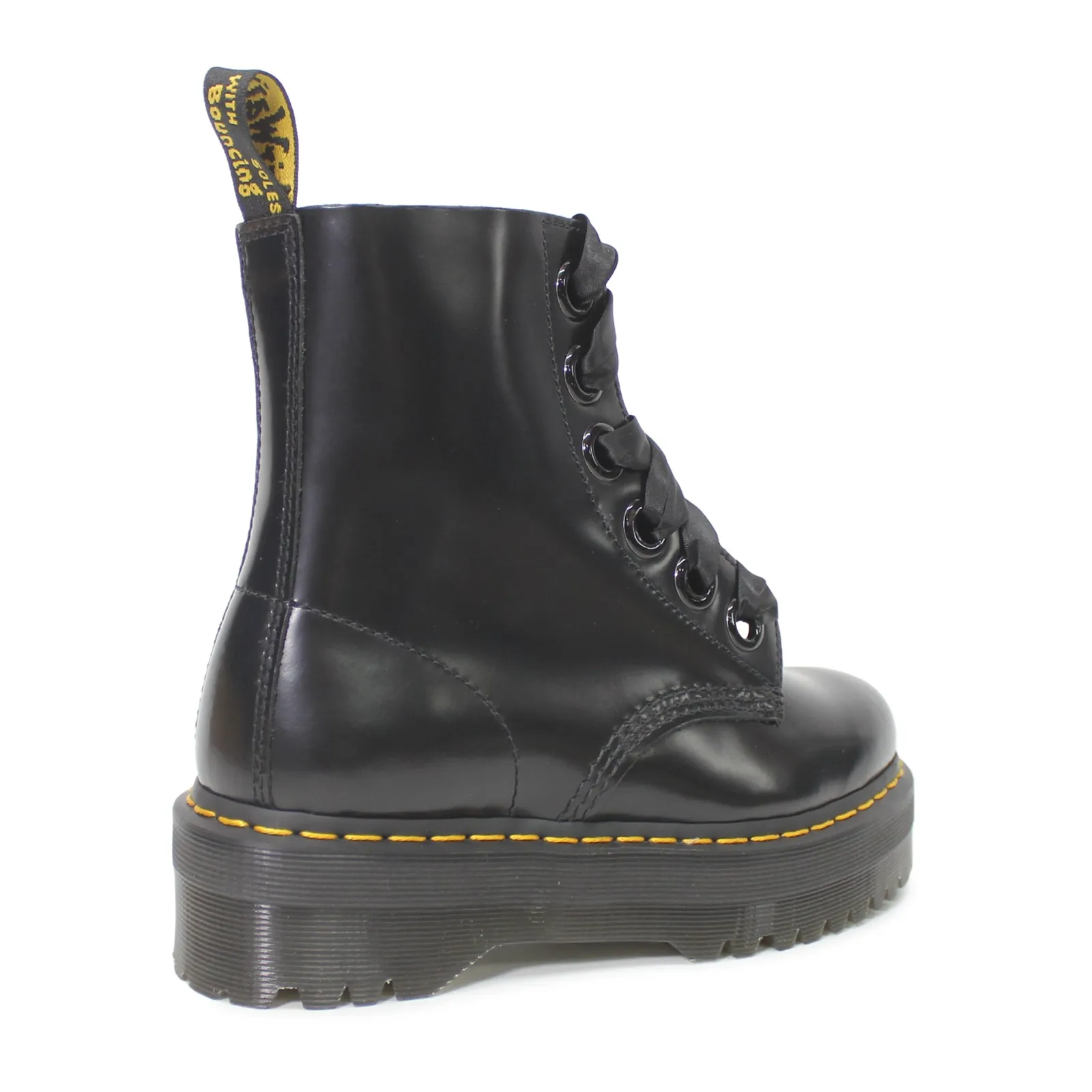 Dr. Martens Molly Plateaustiefel für Damen aus glattem Vollrindleder