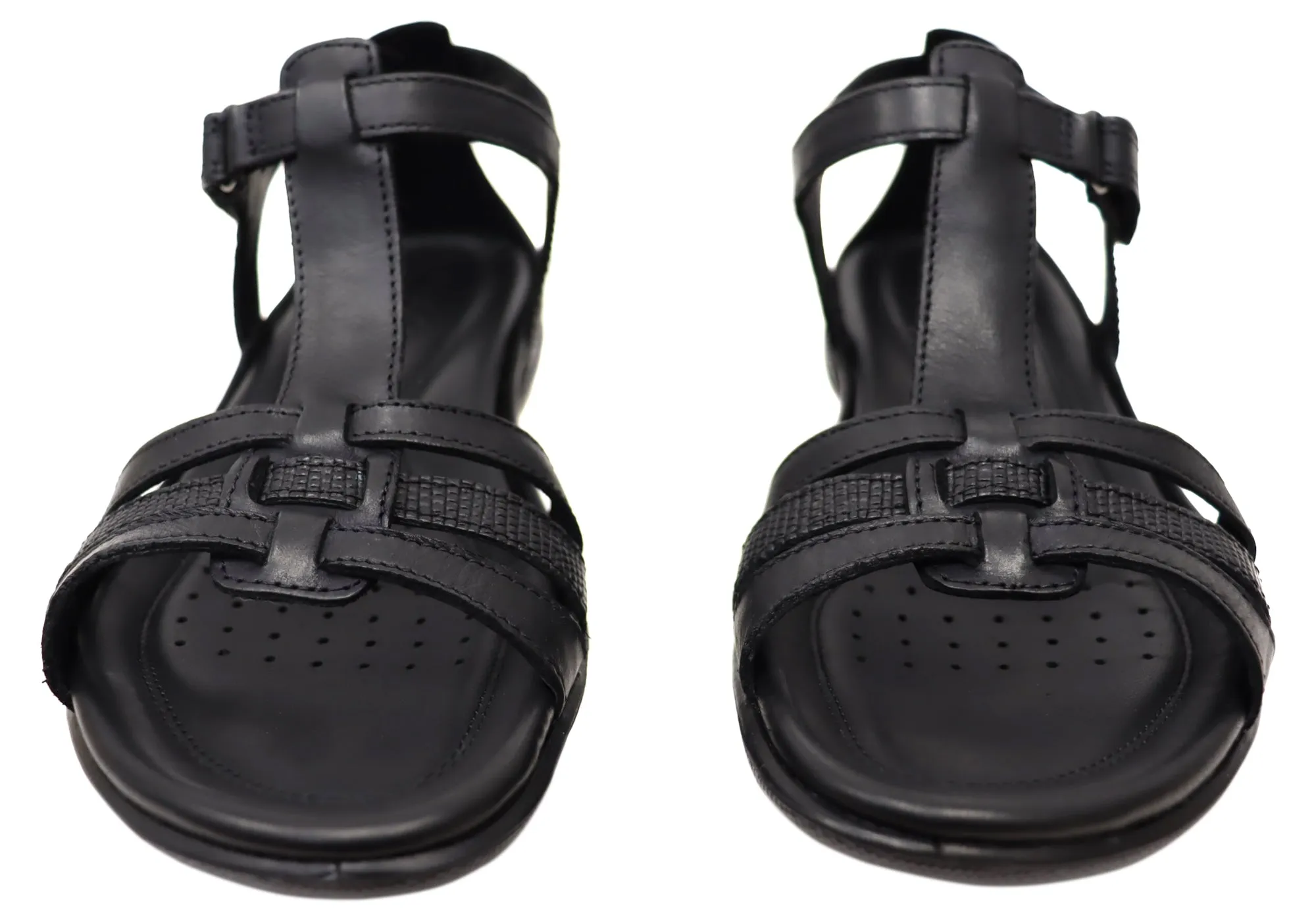 ECCO Flash T Riemchen Damen Bequeme Ledersandalen ECCO Schuhe