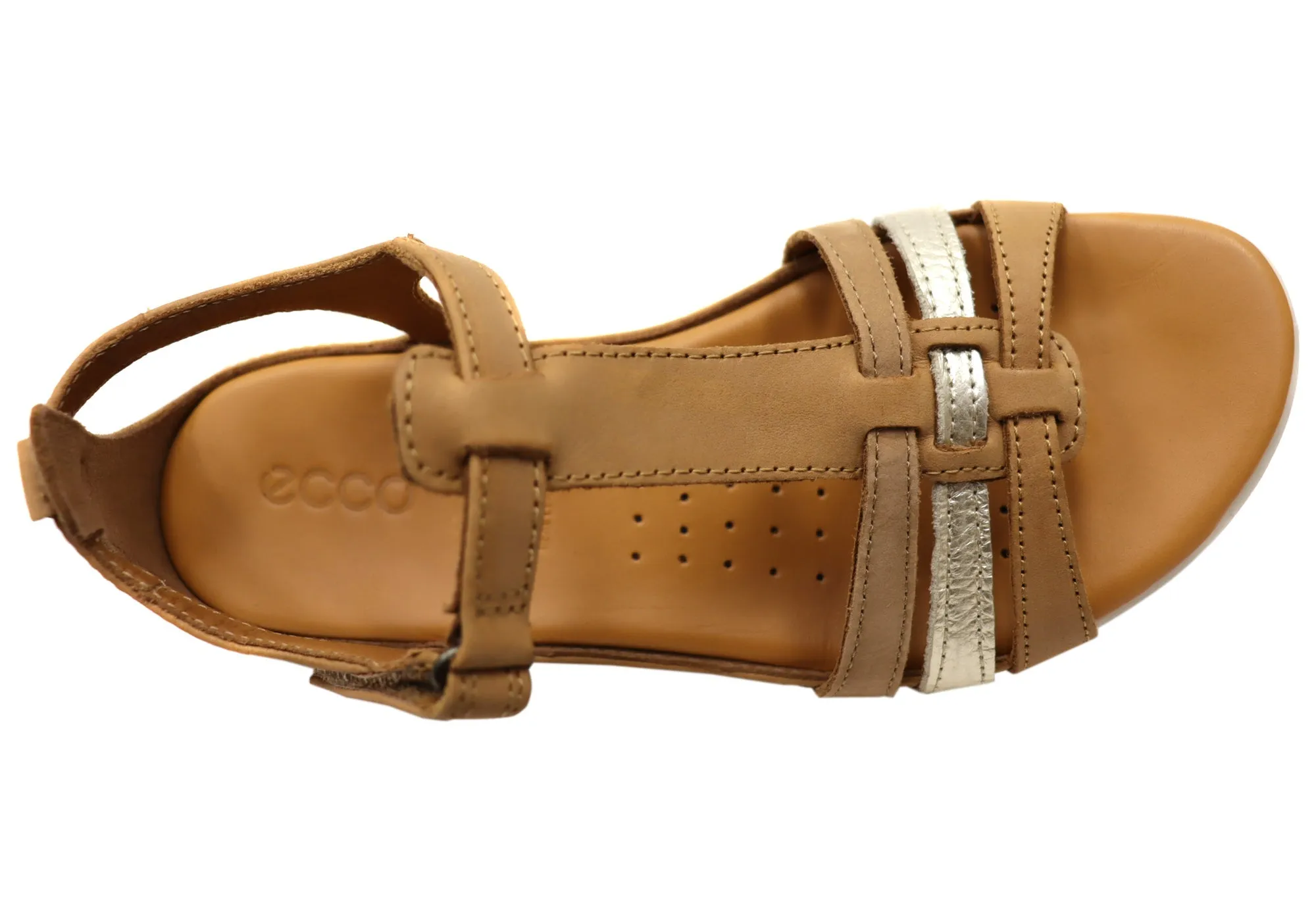 ECCO Flash T Riemchen Damen Bequeme Ledersandalen ECCO Schuhe