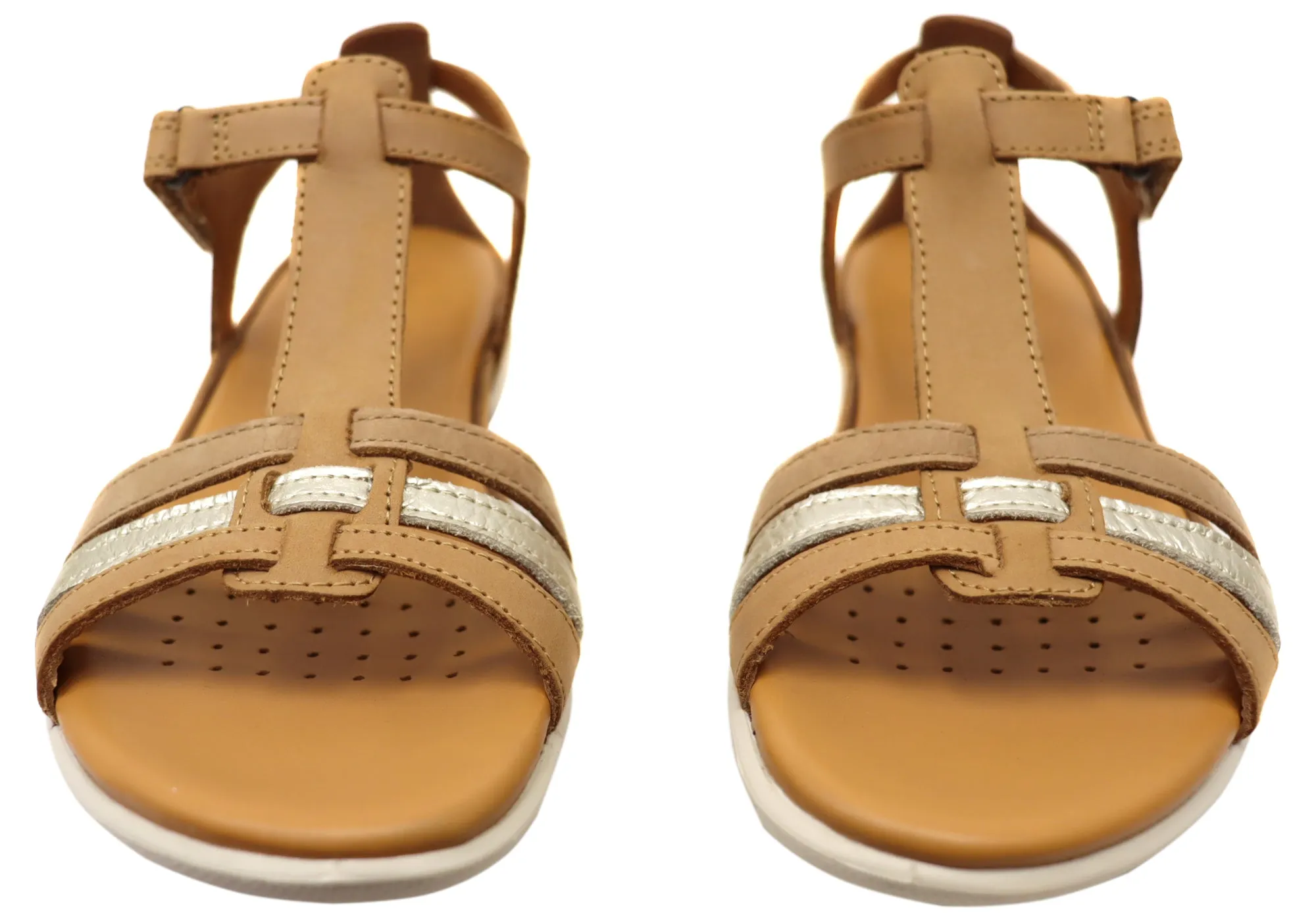 ECCO Flash T Riemchen Damen Bequeme Ledersandalen ECCO Schuhe