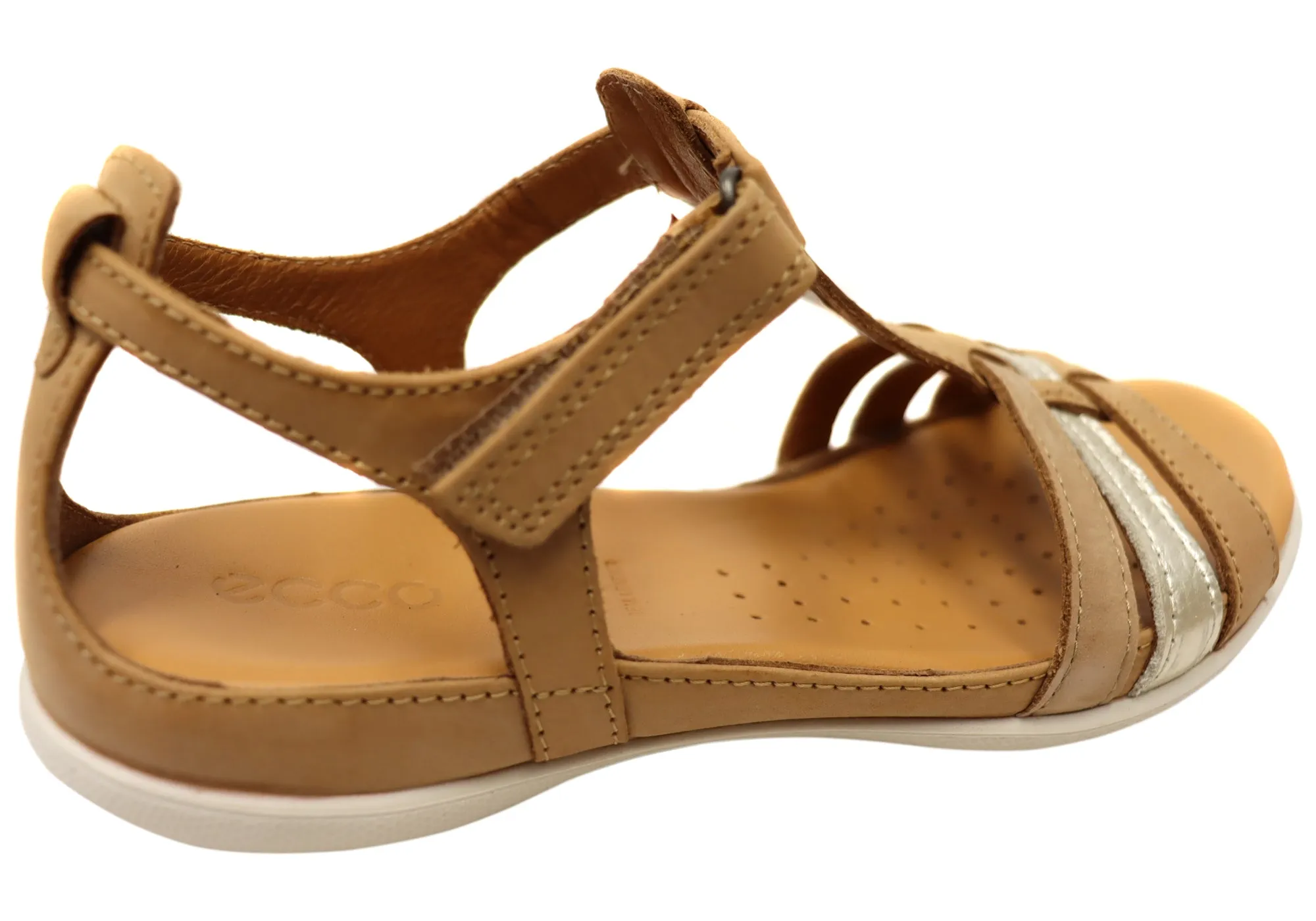 ECCO Flash T Riemchen Damen Bequeme Ledersandalen ECCO Schuhe