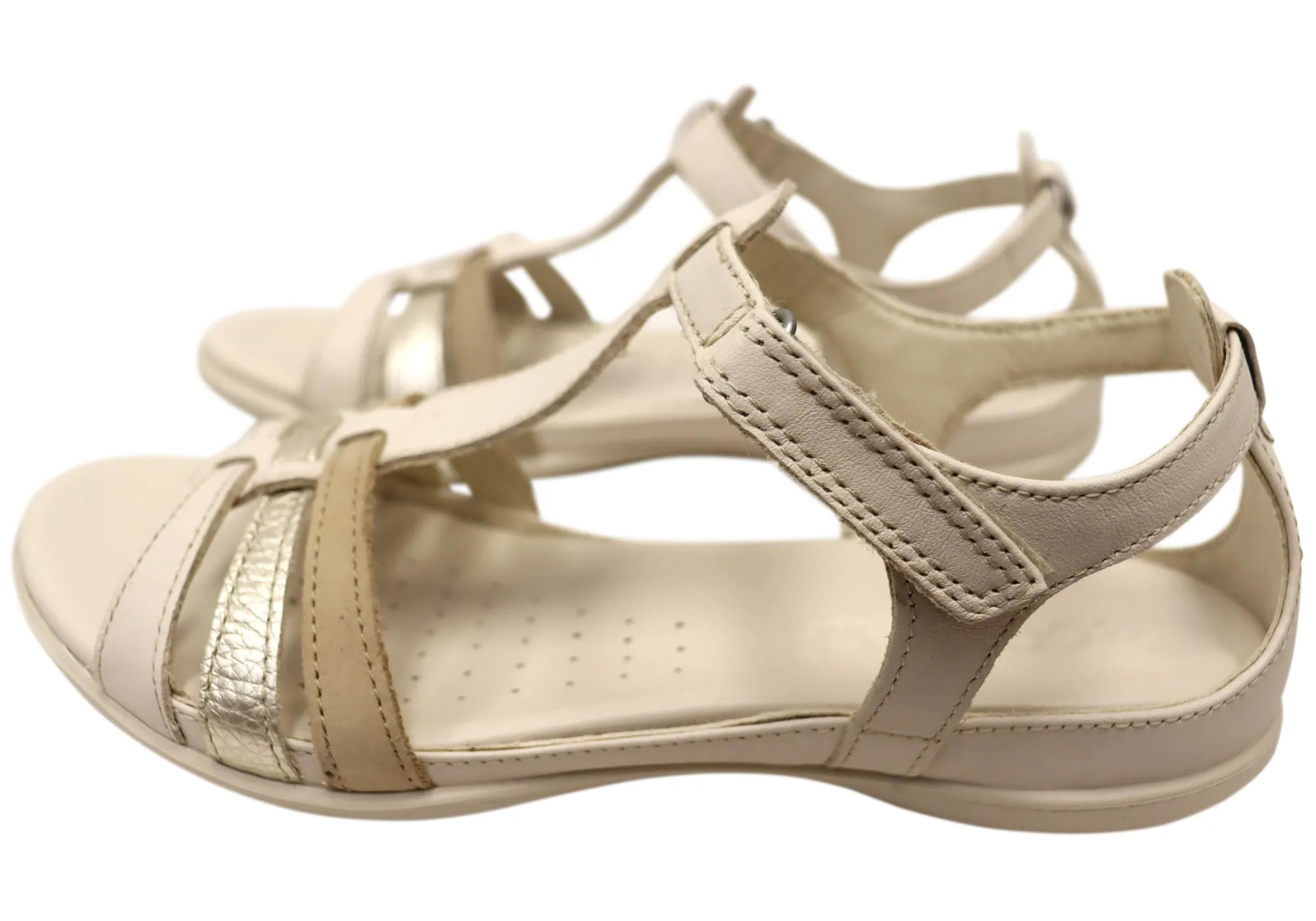 ECCO Flash T Riemchen Damen Bequeme Ledersandalen ECCO Schuhe