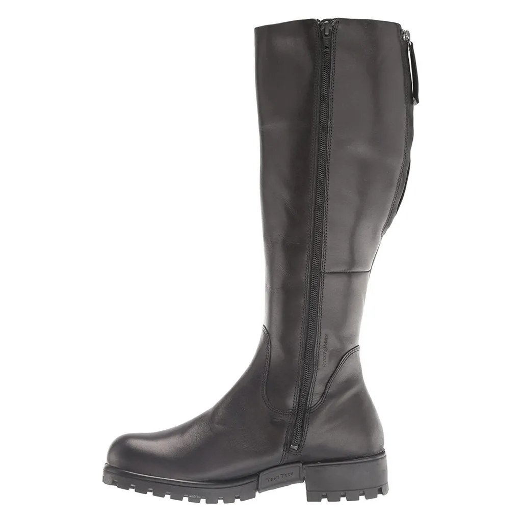 Ecco Modtray Stiefeletten aus Vollrindleder für Damen mit Reißverschluss, wadenhoch, Ecco Schuhe