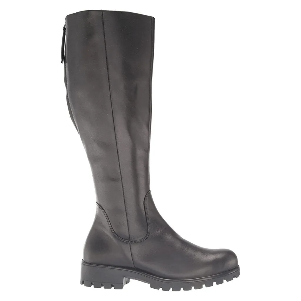 Ecco Modtray Stiefeletten aus Vollrindleder für Damen mit Reißverschluss, wadenhoch, Ecco Schuhe