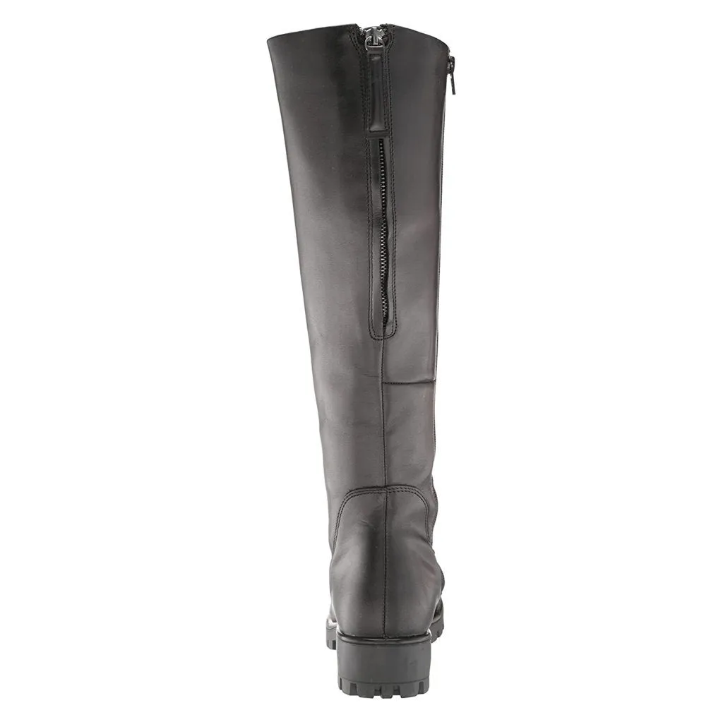 Ecco Modtray Stiefeletten aus Vollrindleder für Damen mit Reißverschluss, wadenhoch, Ecco Schuhe