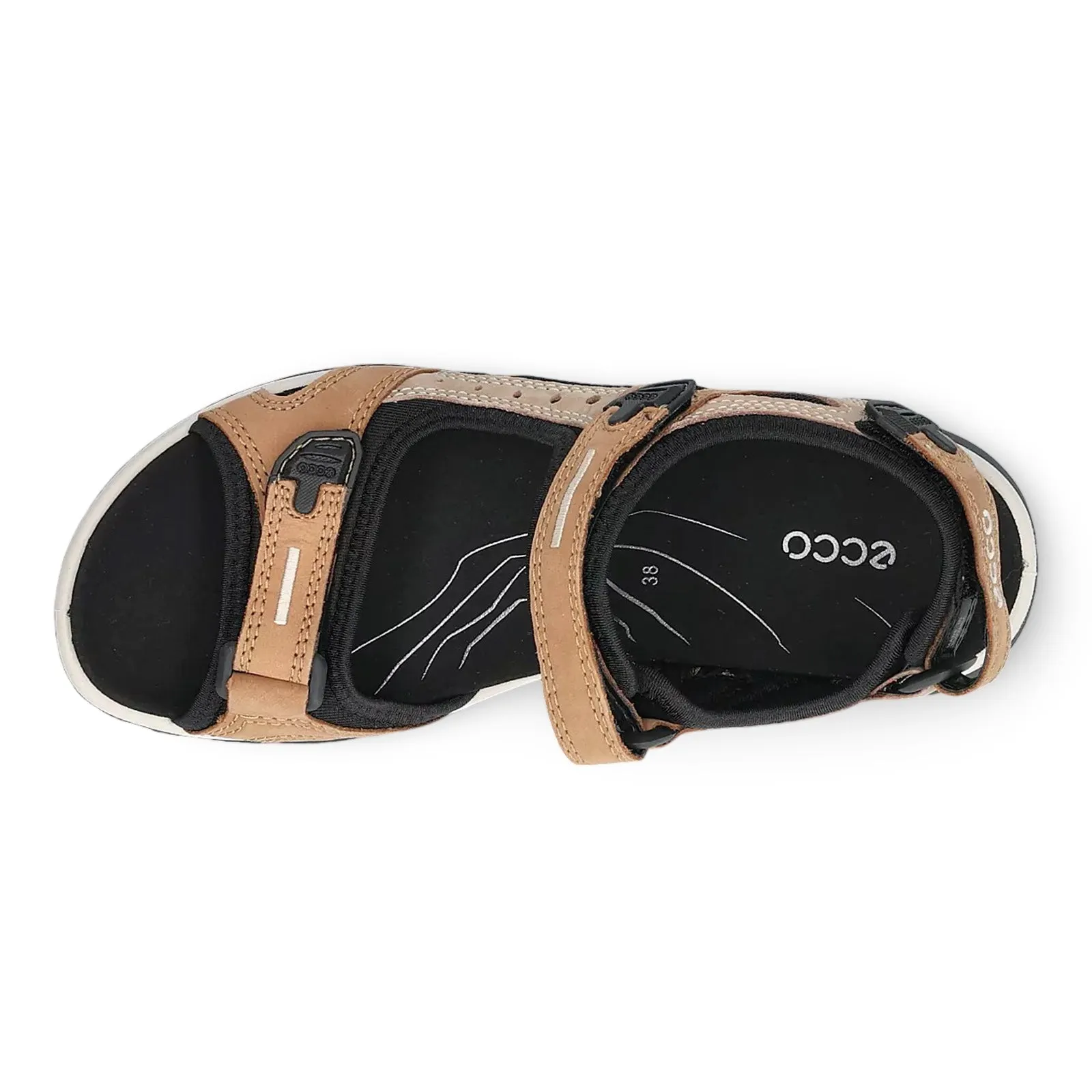 Ecco Offroad Nubuck-Leder Damen Freizeitsandalen Ecco Schuhe