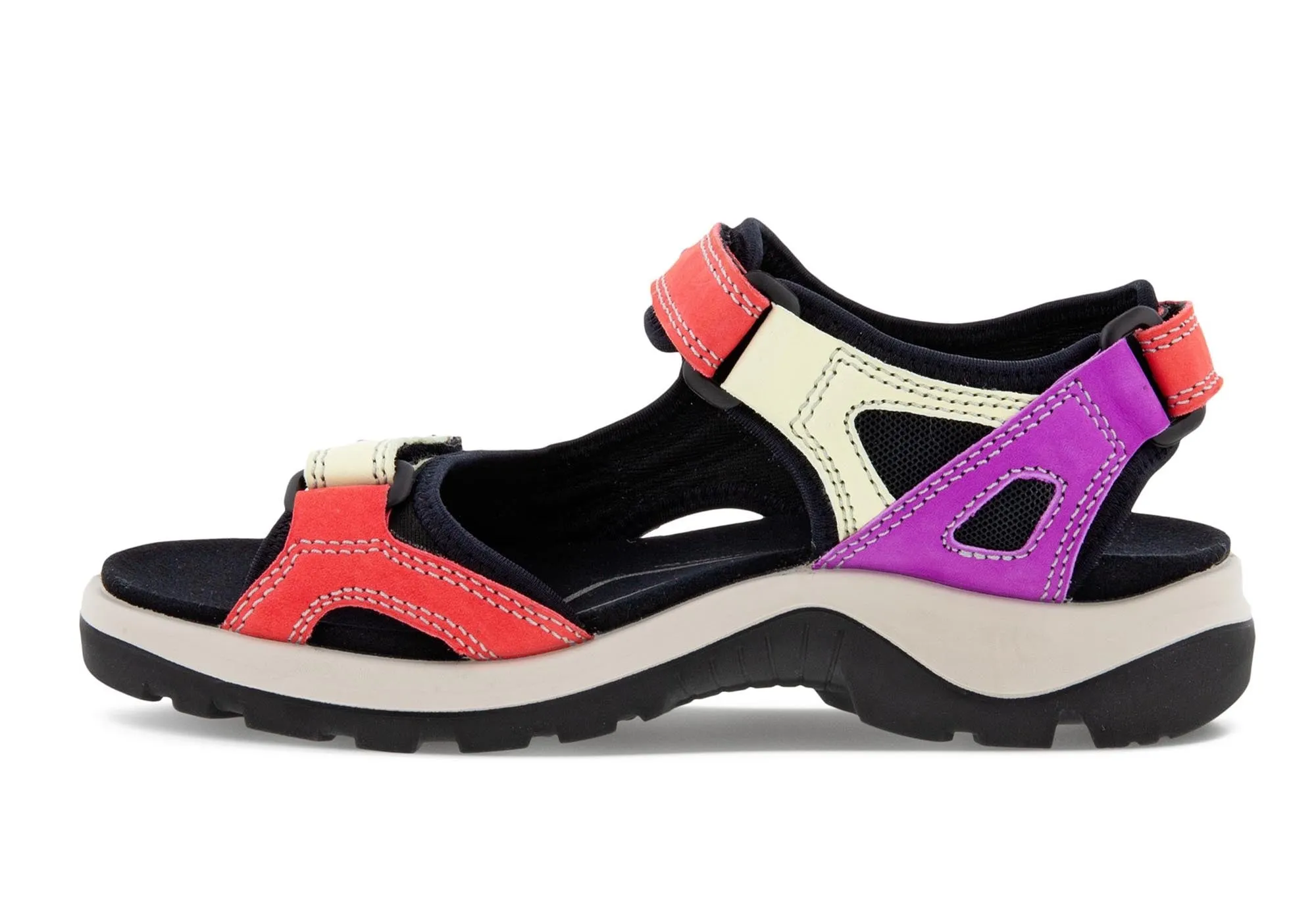 ECCO Damen Offroad Leder Sandalen mit verstellbarer Passform