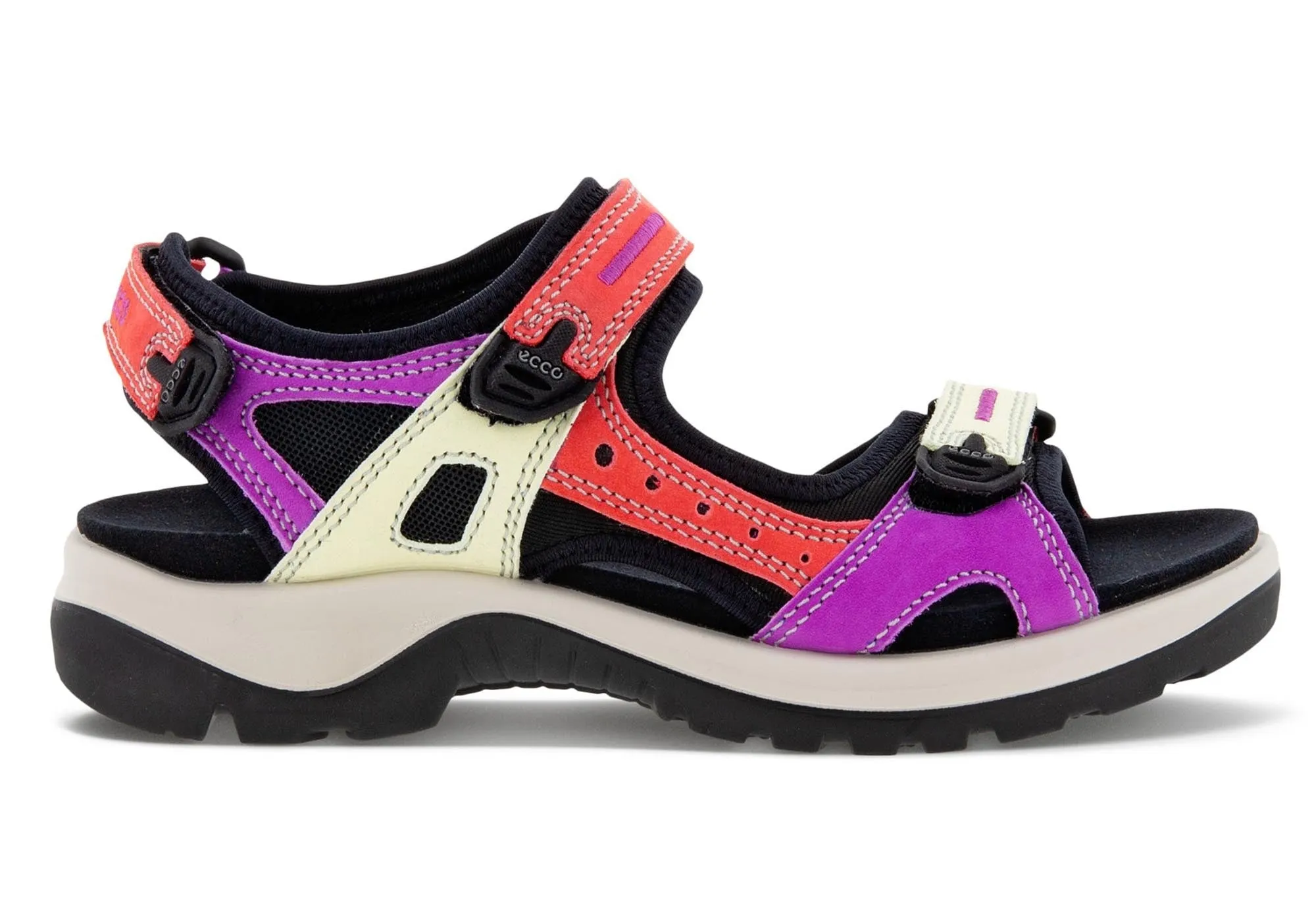 ECCO Damen Offroad Leder Sandalen mit verstellbarer Passform