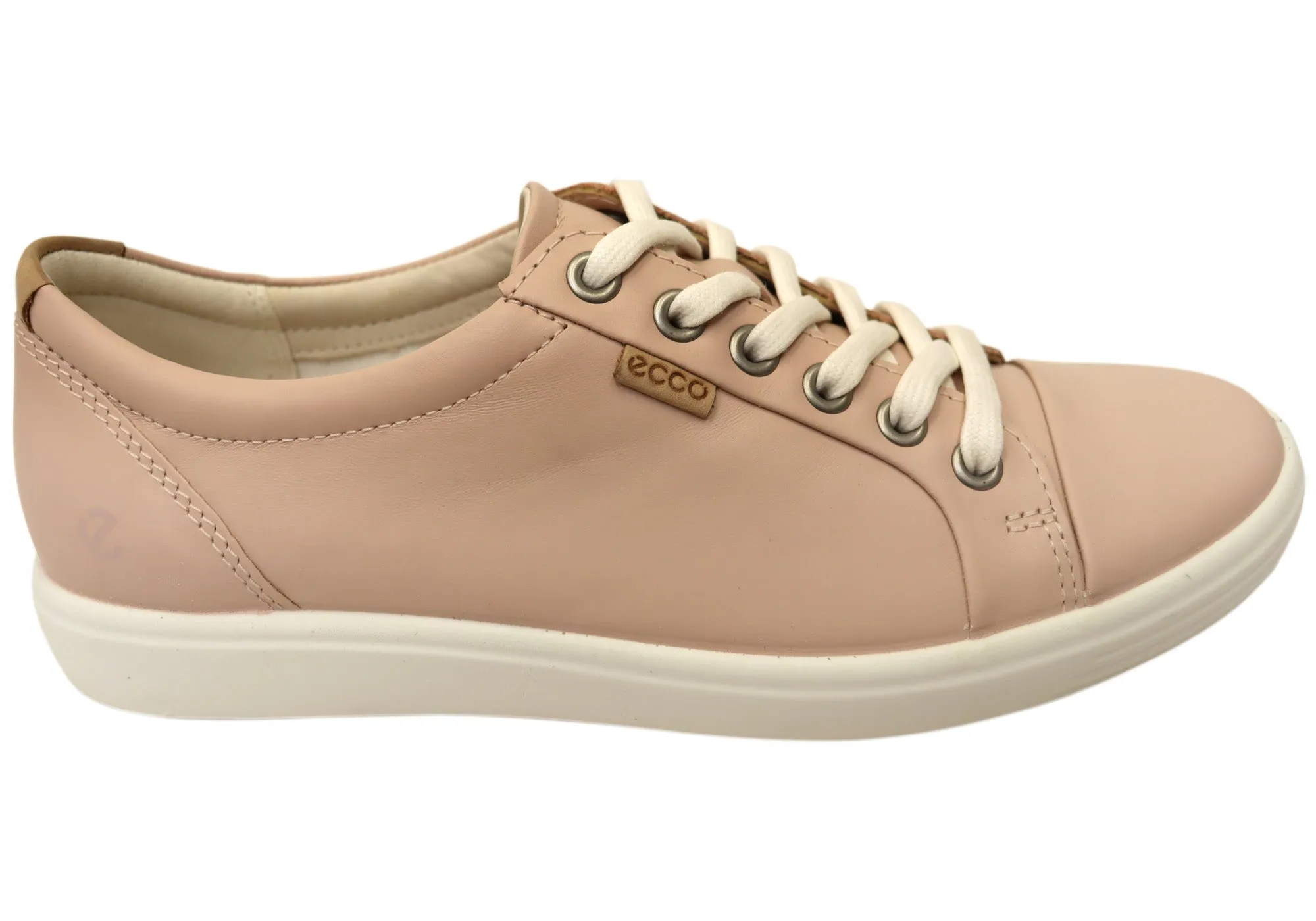 ECCO Damen Soft 7 Bequeme Leder Casual Schnürschuhe Sneakers ECCO Schuhe