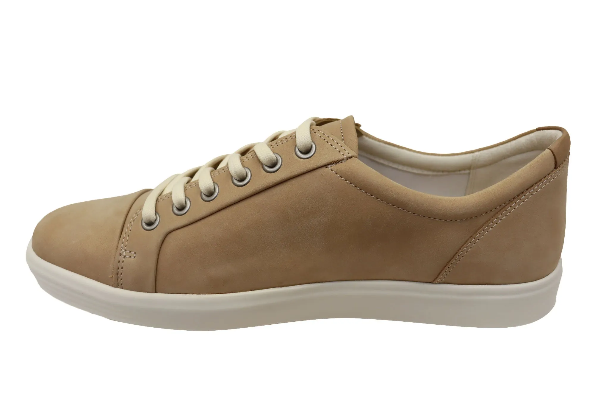 ECCO Damen Soft 7 Bequeme Leder Casual Schnürschuhe Sneakers ECCO Schuhe