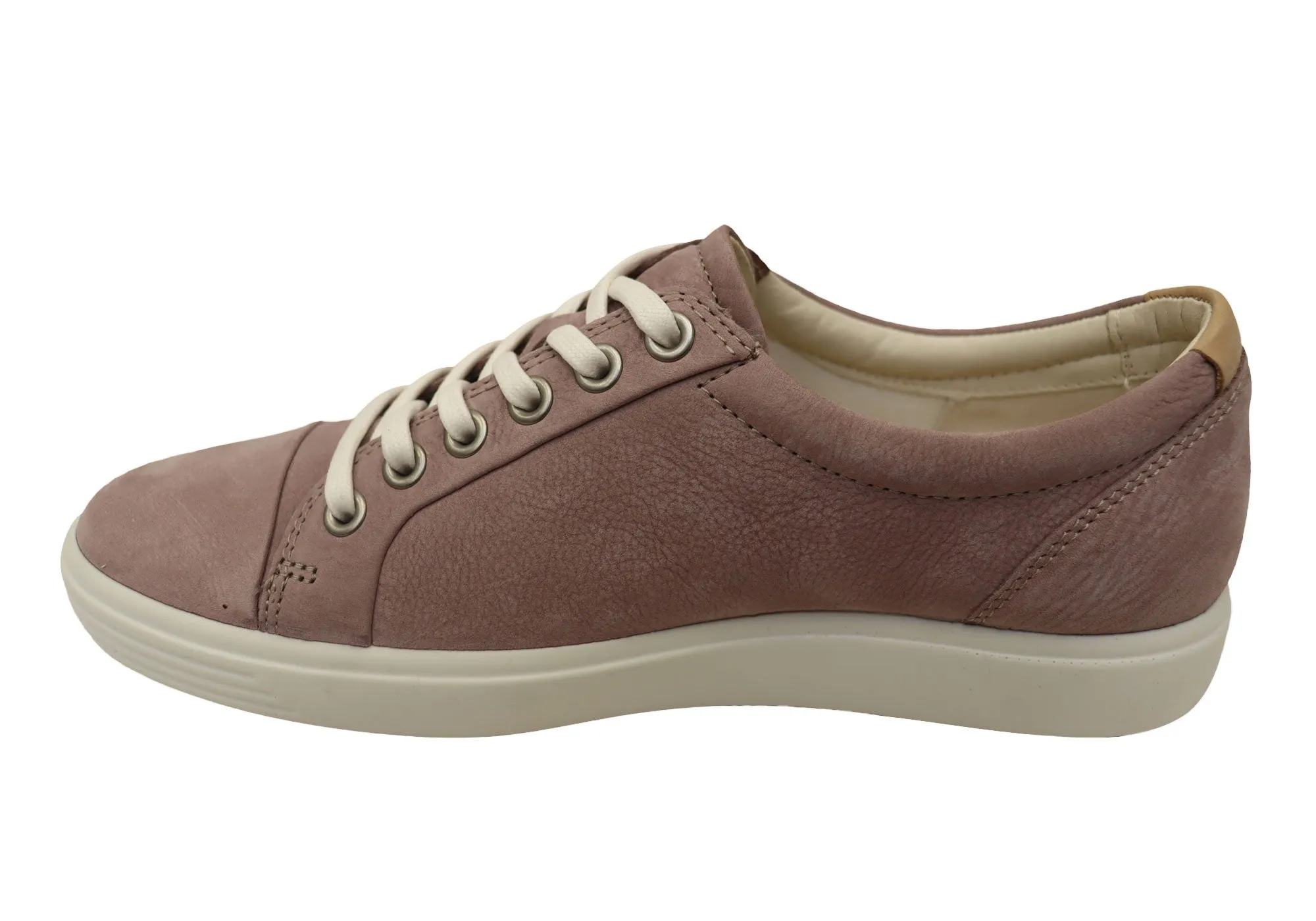 ECCO Damen Soft 7 Bequeme Leder Casual Schnürschuhe Sneakers ECCO Schuhe